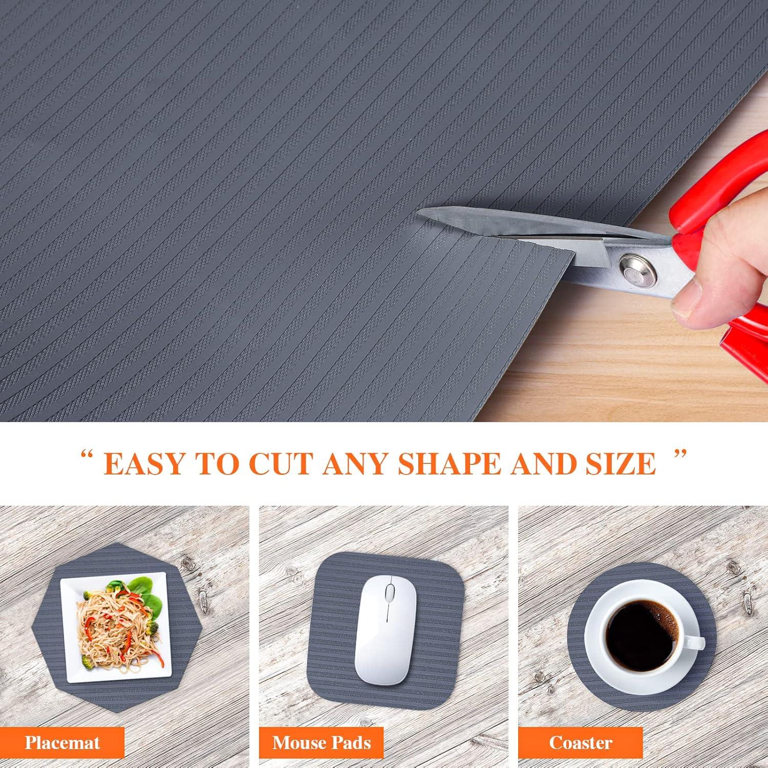 Forro de Estante Mcrbeay 25.4x304.8 cm Antideslizante Gris