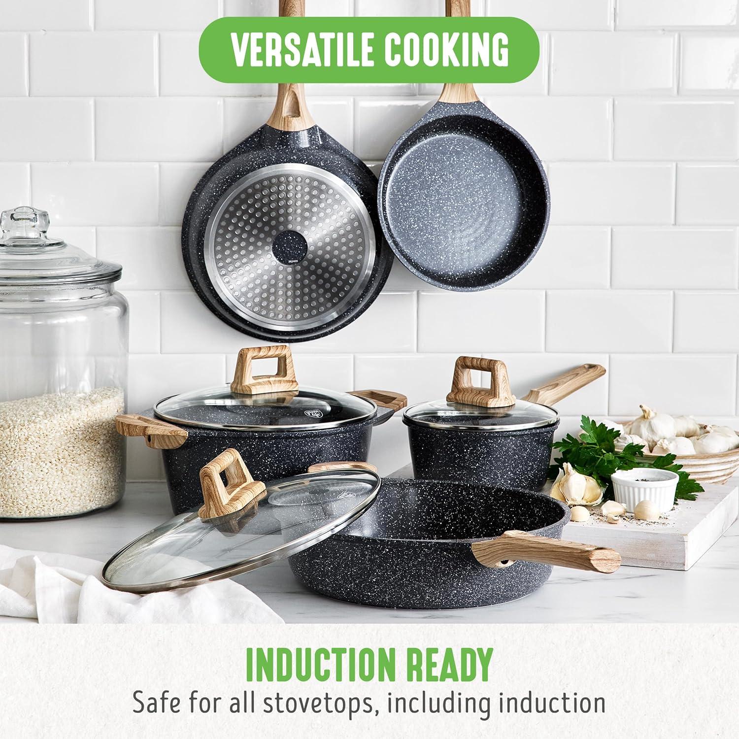 Juego de Utensilios de Cocina GreenLife 8 Piezas Inducción