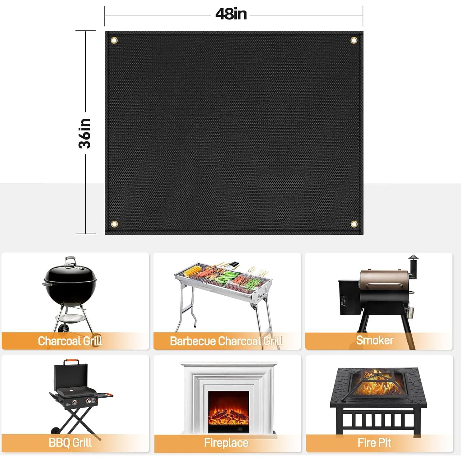 Mat para Parrilla Amerbro 121.92x91.44cm Resistente al Calor