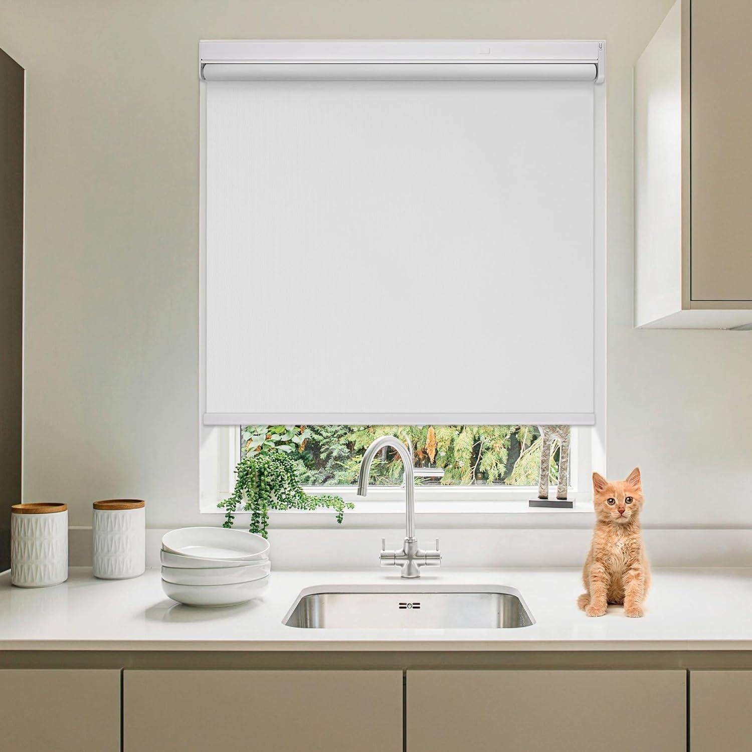 Persianas Motorizadas Allesin 86.36x182.88cm Control Remoto