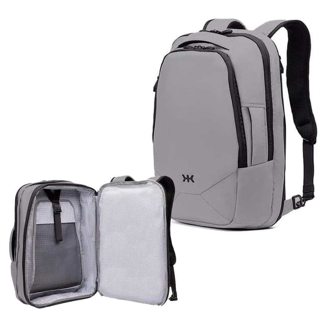 Mochila Knack Pequeña para Laptop 27L Gris Aprobada TSA