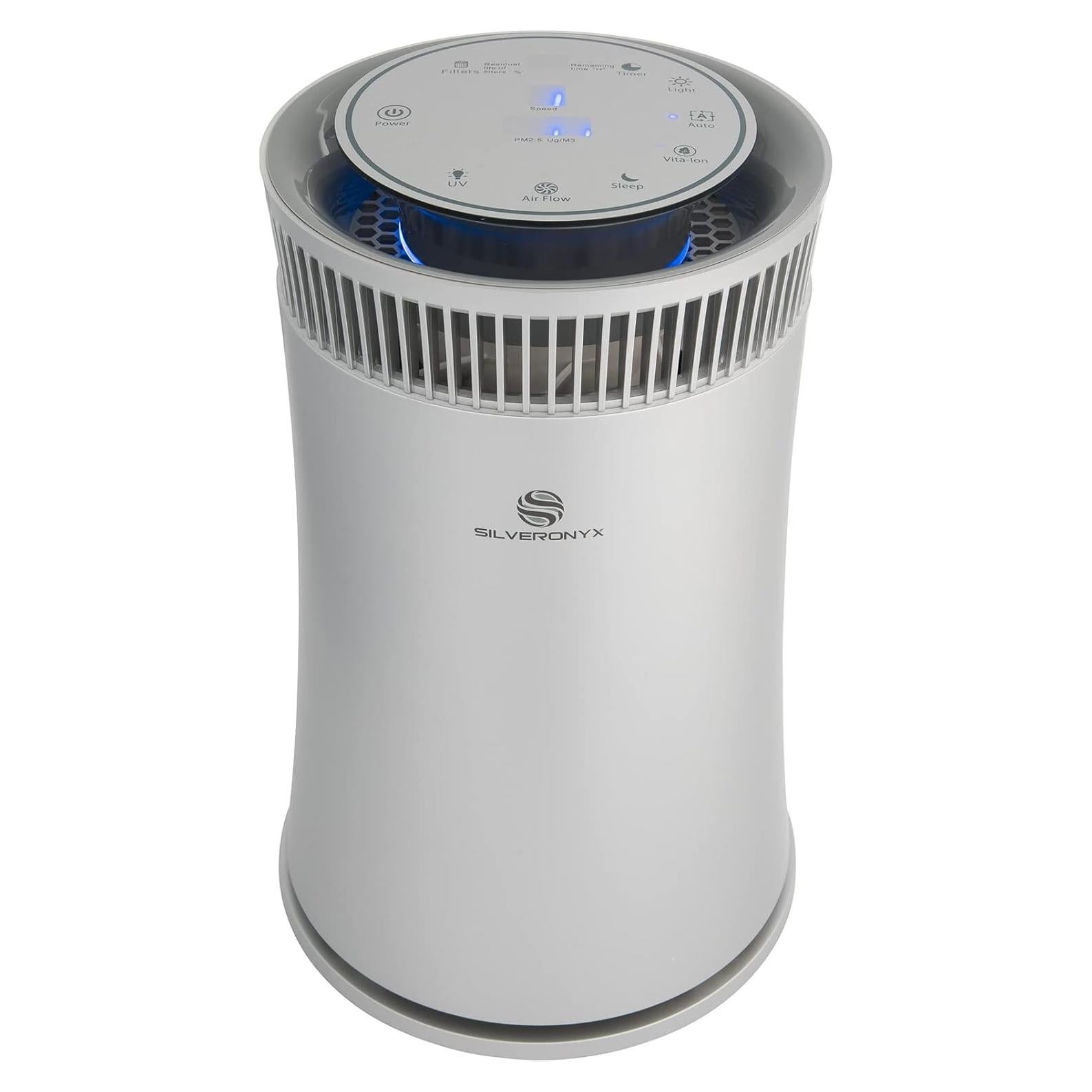 Purificador de Aire SilverOnyx 5 Velocidades HEPA Plata