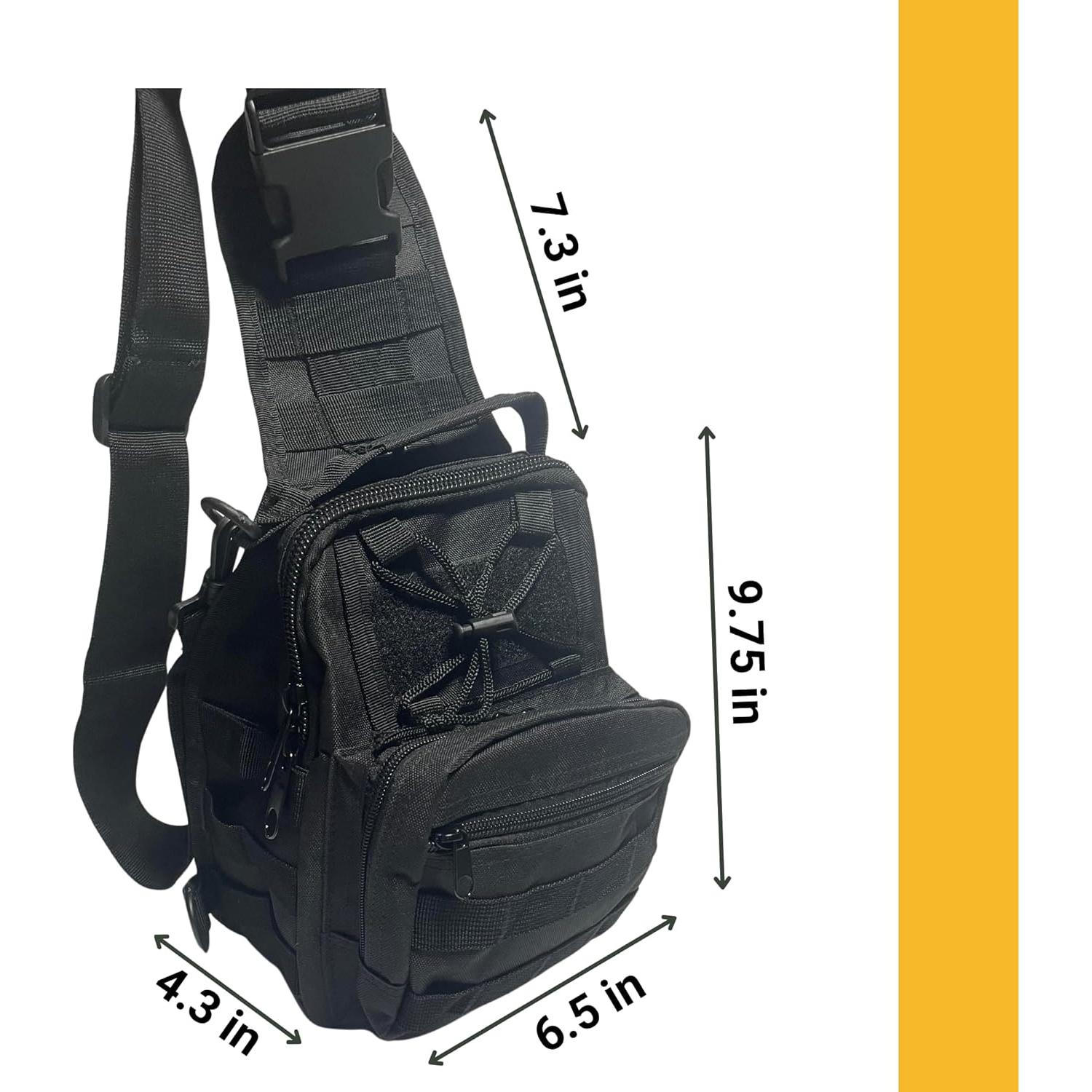 Bolsa Táctica de Bandolera GunZee Compacta 11L para Hombres