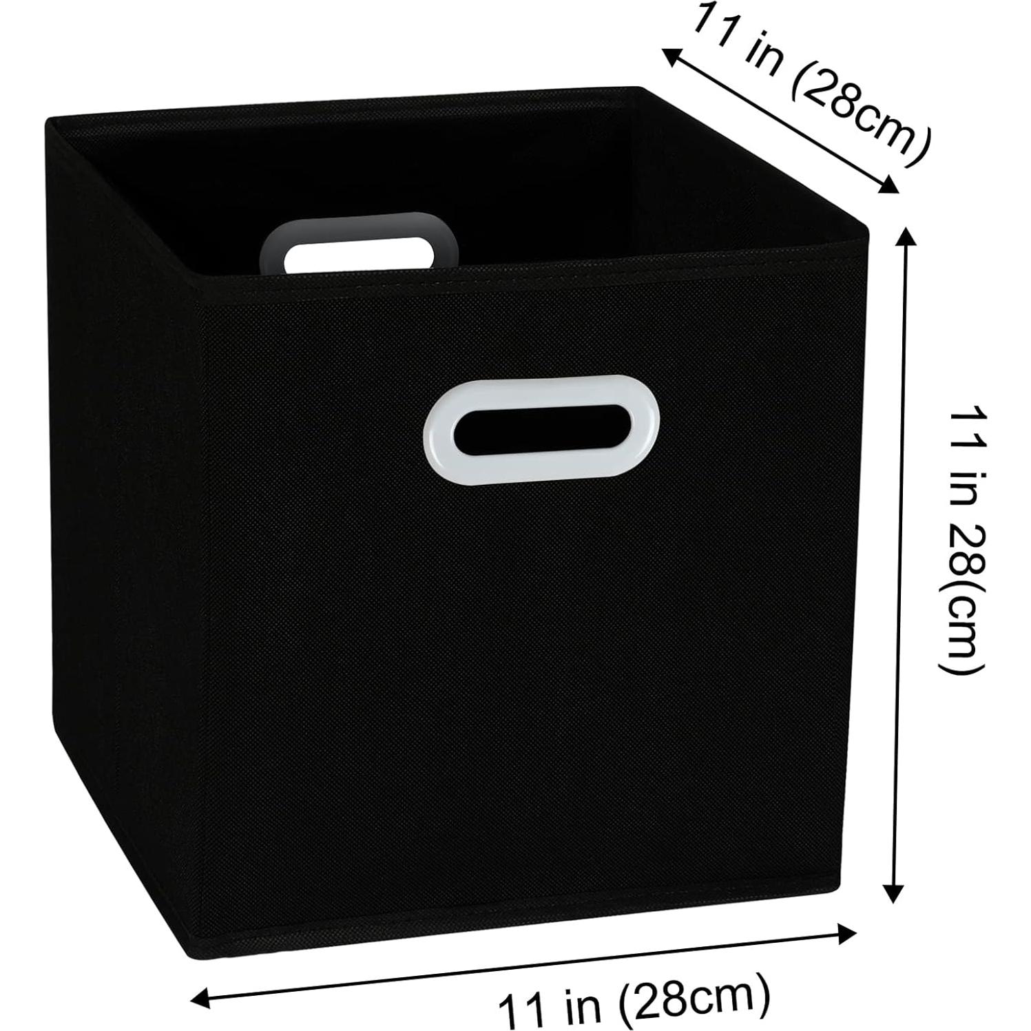 Cestas de Almacenamiento Plegables SEVENDOME 3 Unidades Negro