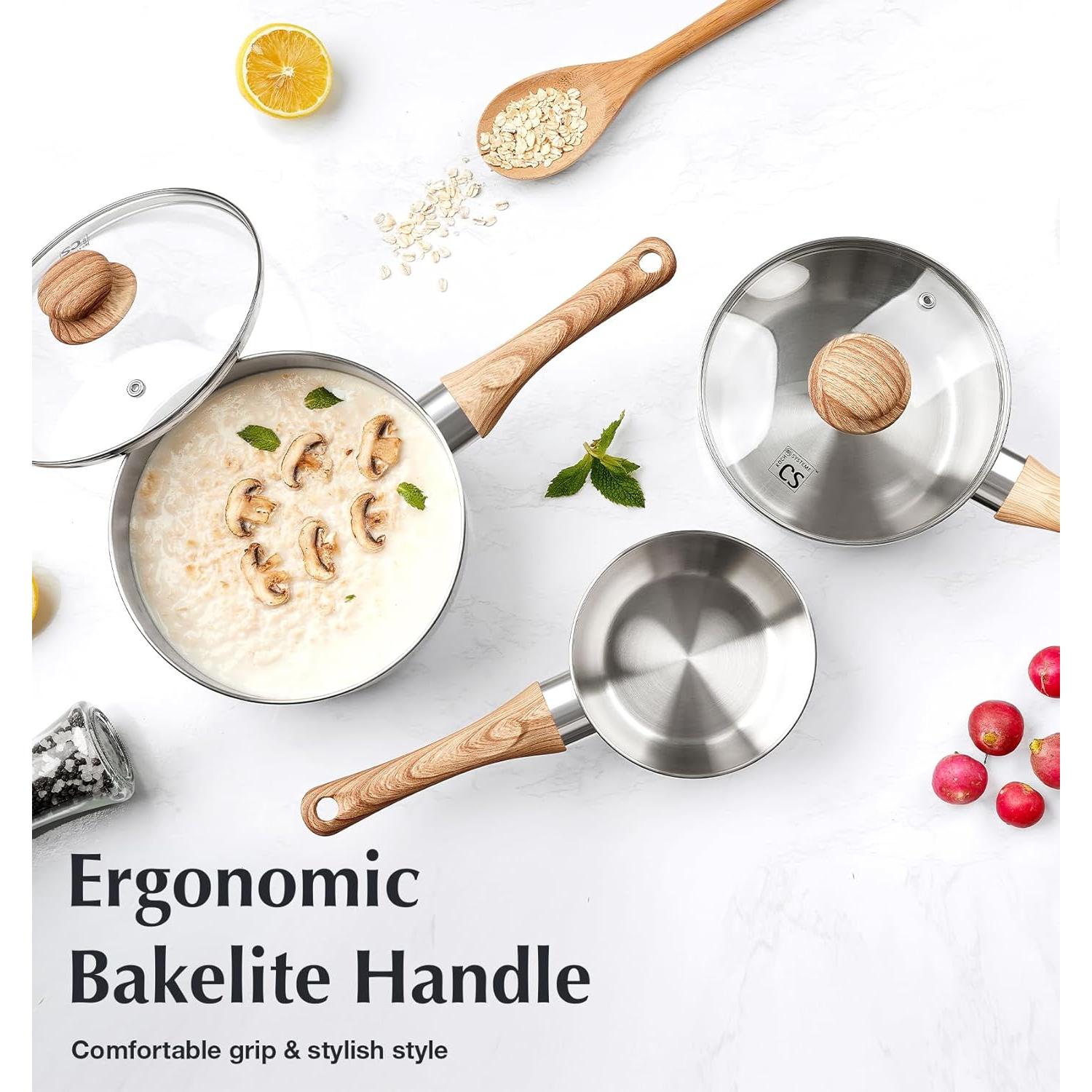 Juego de Cacerolas KOCH SYSTEME CS 6 Piezas Acero Inoxidable