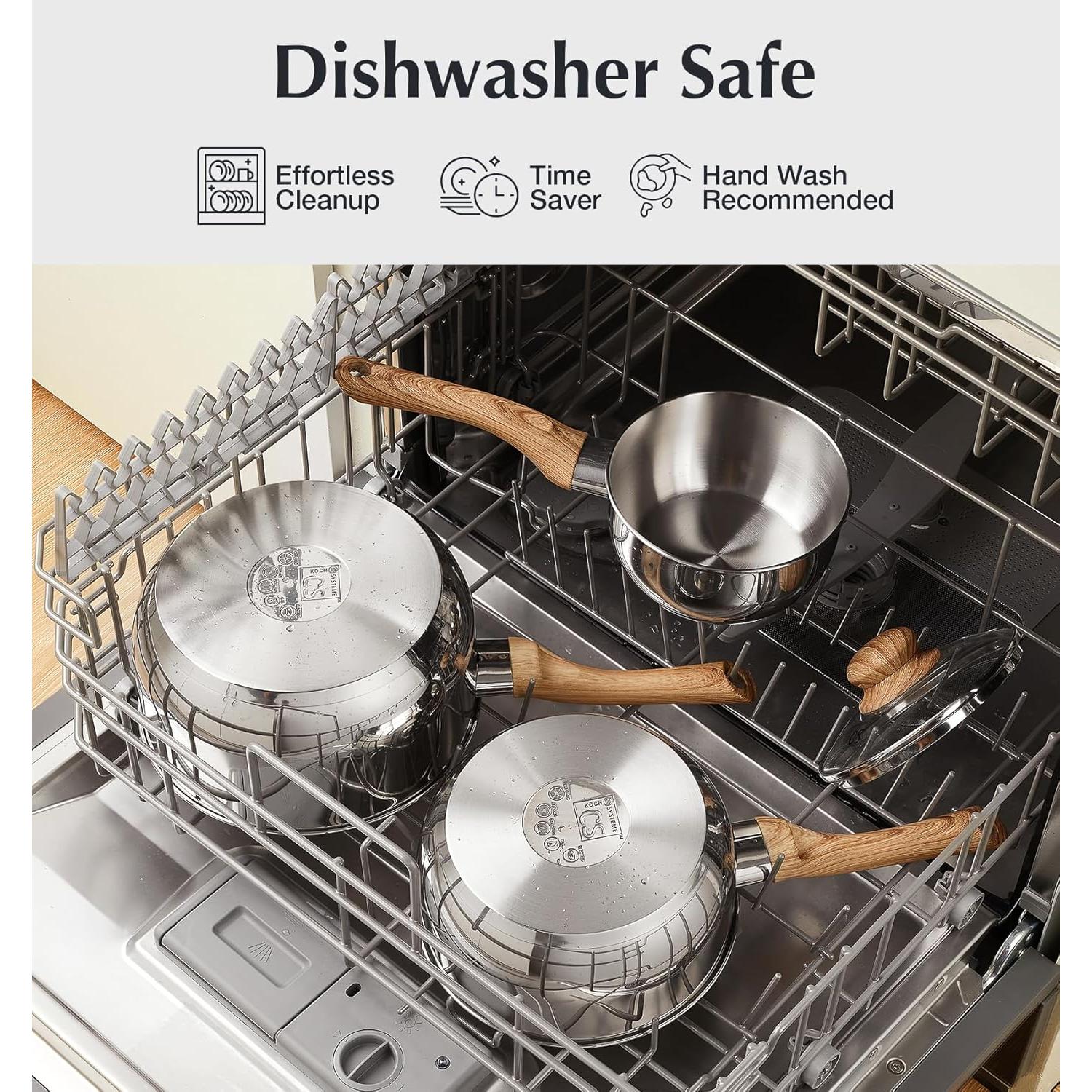 Juego de Cacerolas KOCH SYSTEME CS 6 Piezas Acero Inoxidable