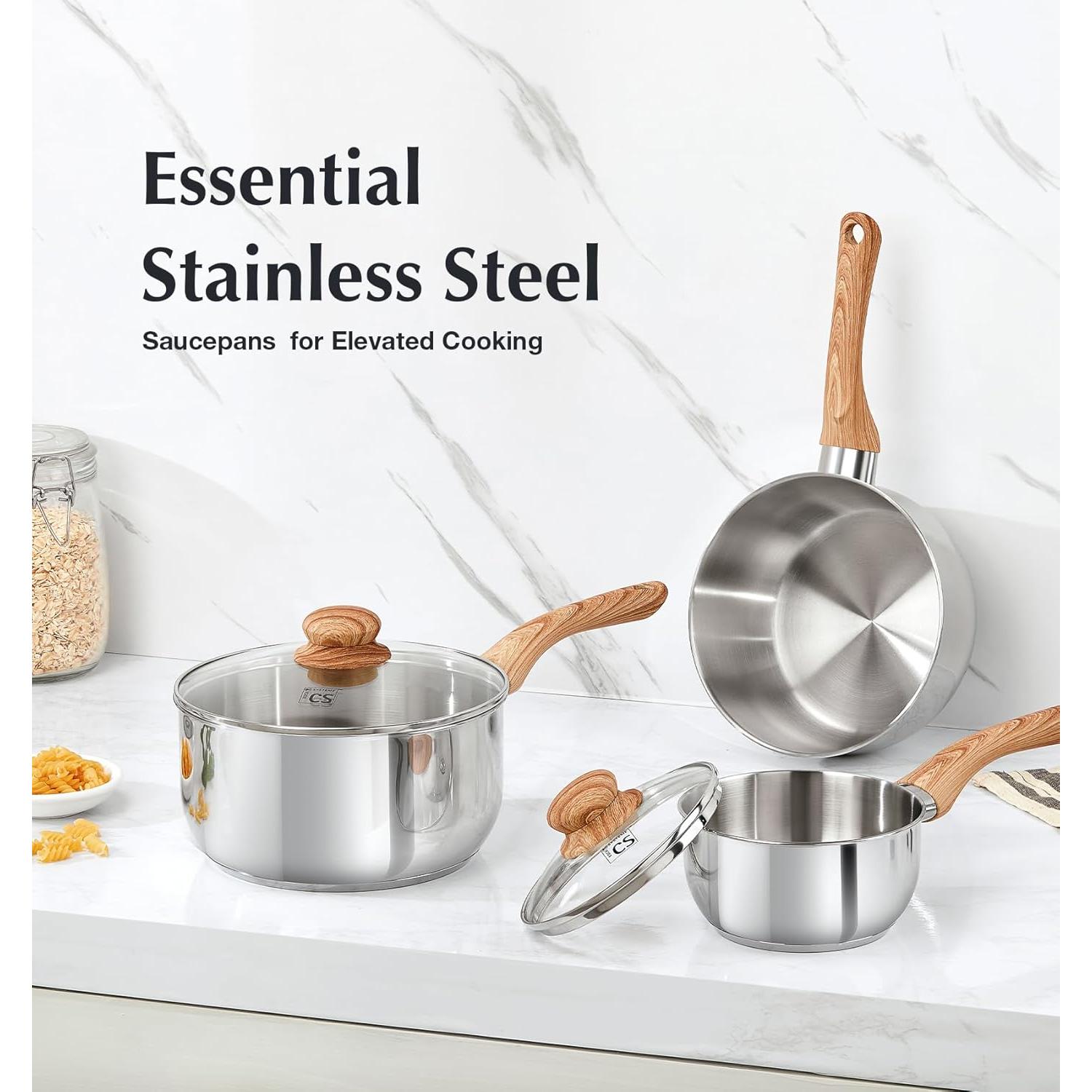 Juego de Cacerolas KOCH SYSTEME CS 6 Piezas Acero Inoxidable