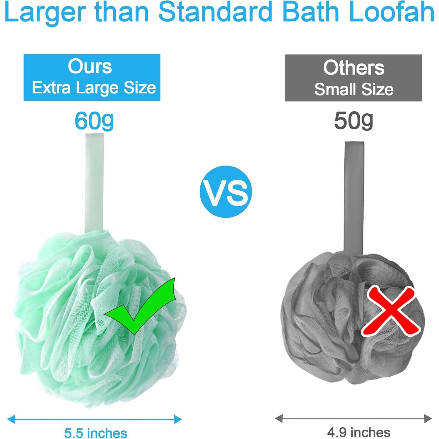 Esponja Exfoliante de Lufa AmazerBath - Set de 4 Colores