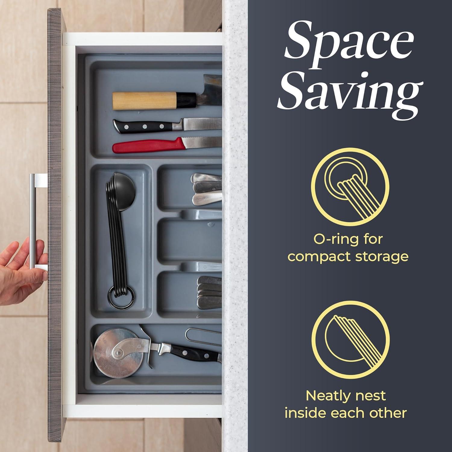 Precision Measuring Spoon Set - 5-Piece l Kit for Accurate Cooking & Baking - Easy Nesting, Dishwasher Safe - Essential Kitchen Tools