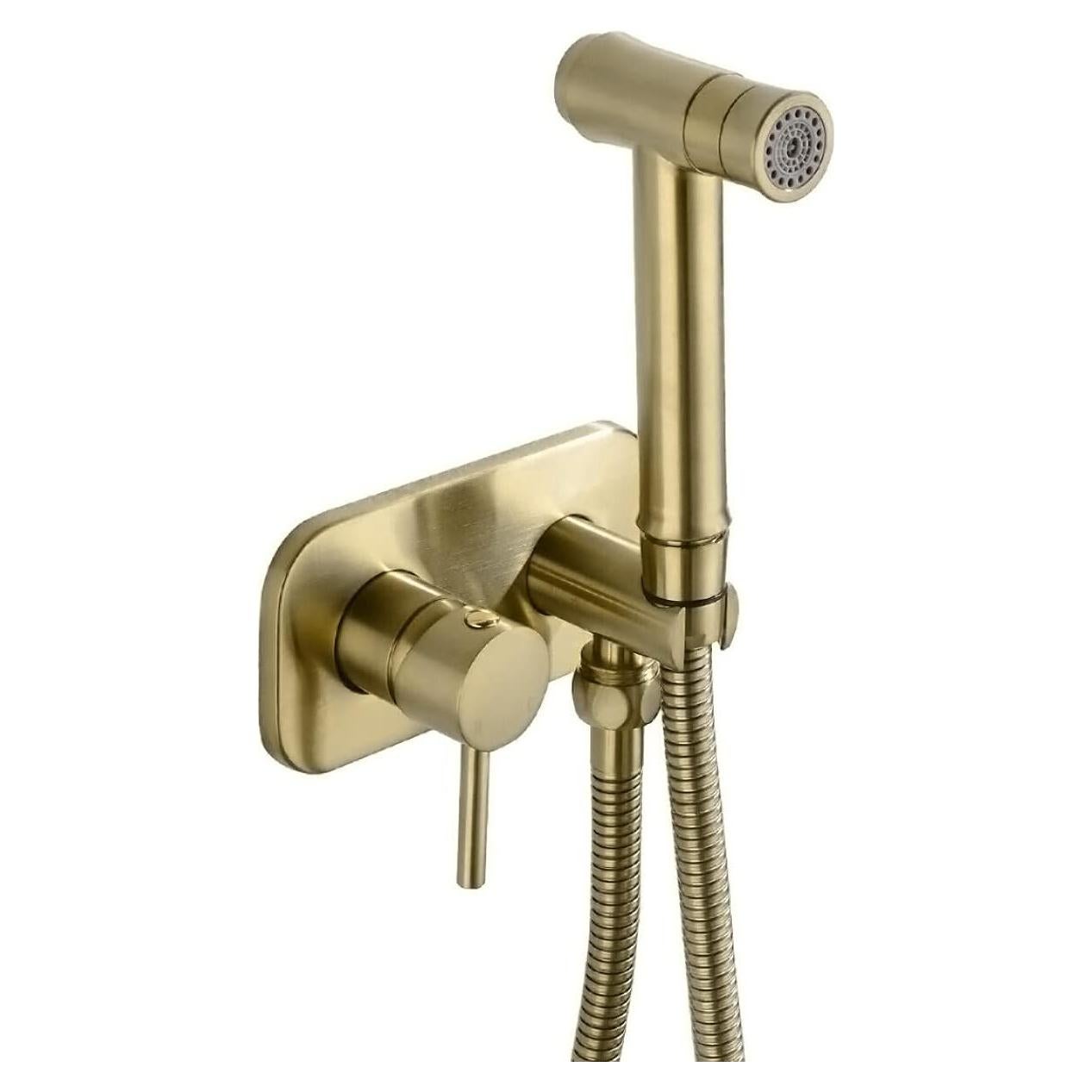 Rociador de Bidet TRUSTMI Oro Cepillado 119.38 cm Doble Función