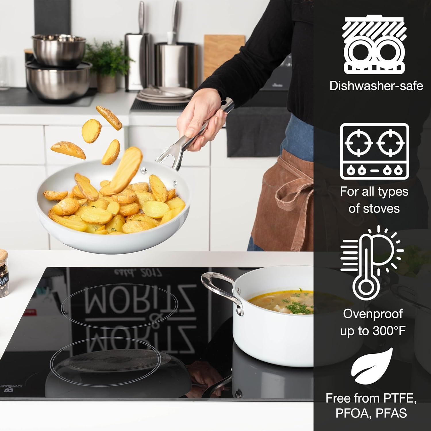 Juego de Ollas y Sartenes Moritz & Moritz 7 Piezas Antiadherente