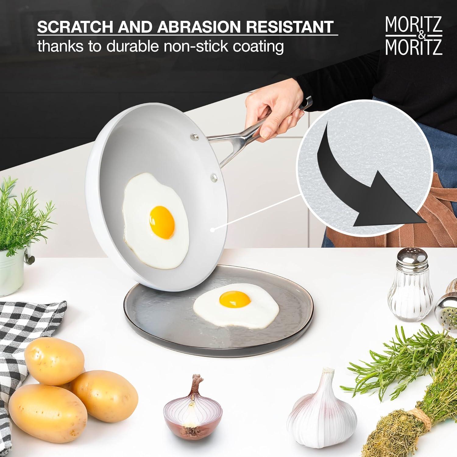 Juego de Ollas y Sartenes Moritz & Moritz 7 Piezas Antiadherente