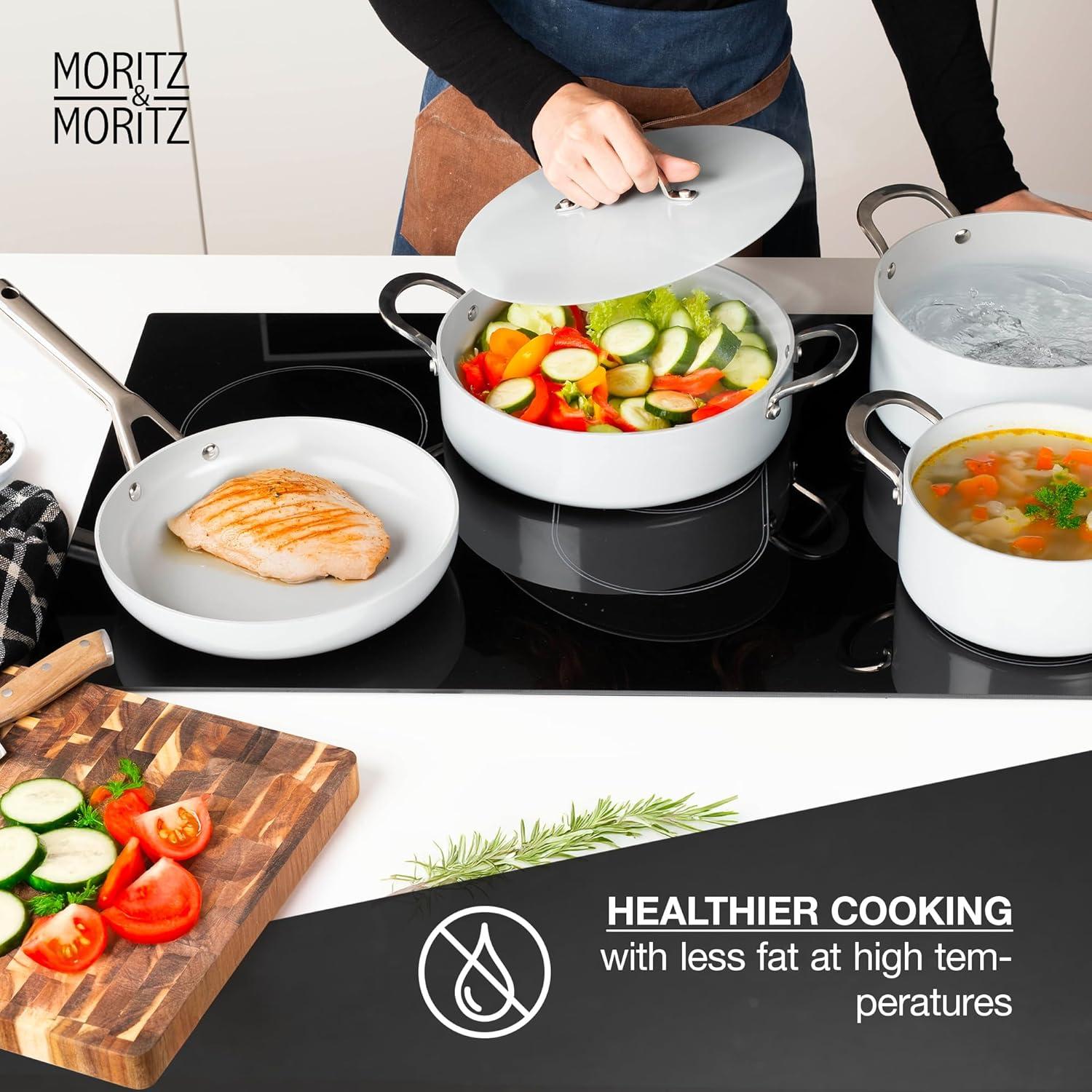 Juego de Ollas y Sartenes Moritz & Moritz 7 Piezas Antiadherente