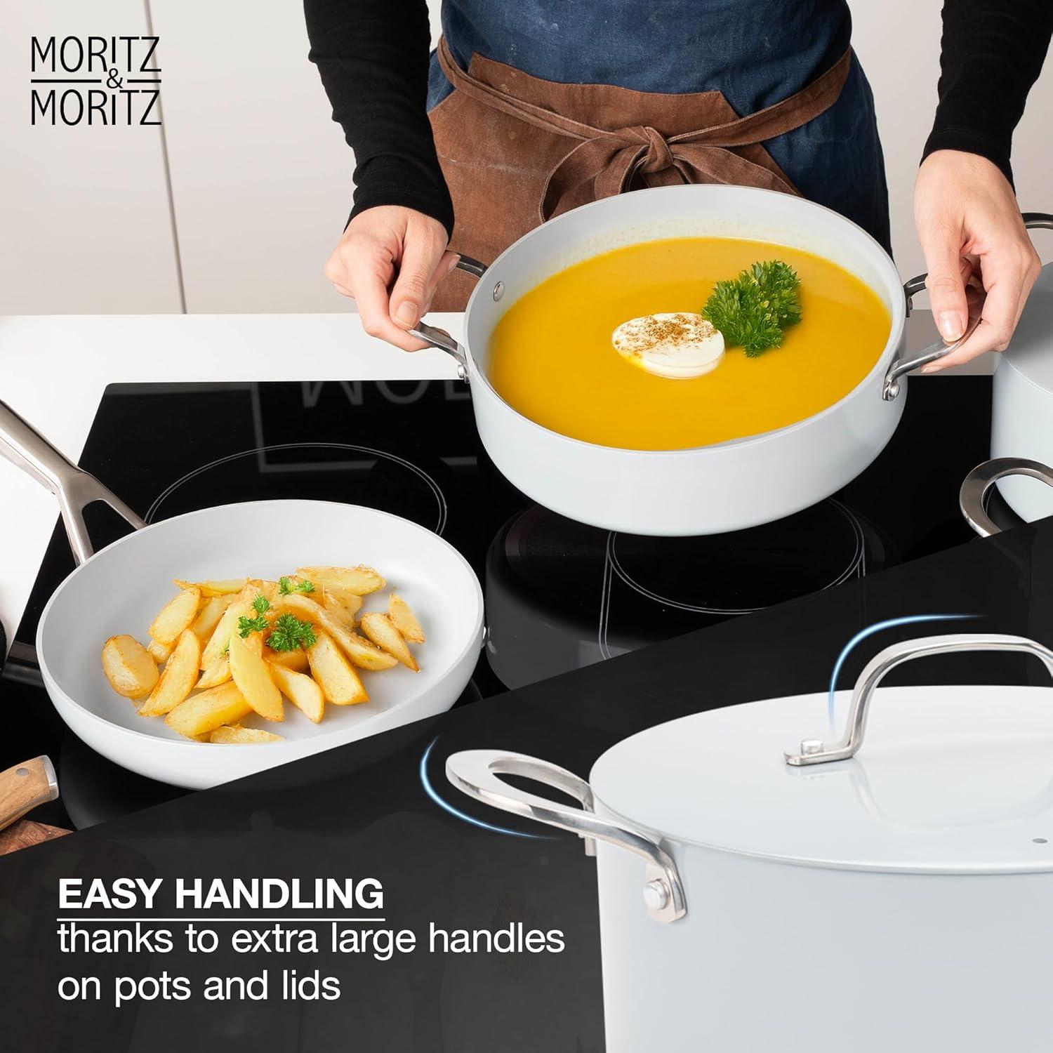 Juego de Ollas y Sartenes Moritz & Moritz 7 Piezas Antiadherente