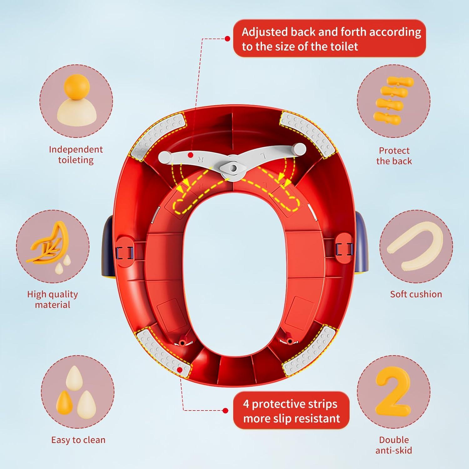 Asiento de Inodoro para Entrenamiento Joyingbaby Azul Oscuro