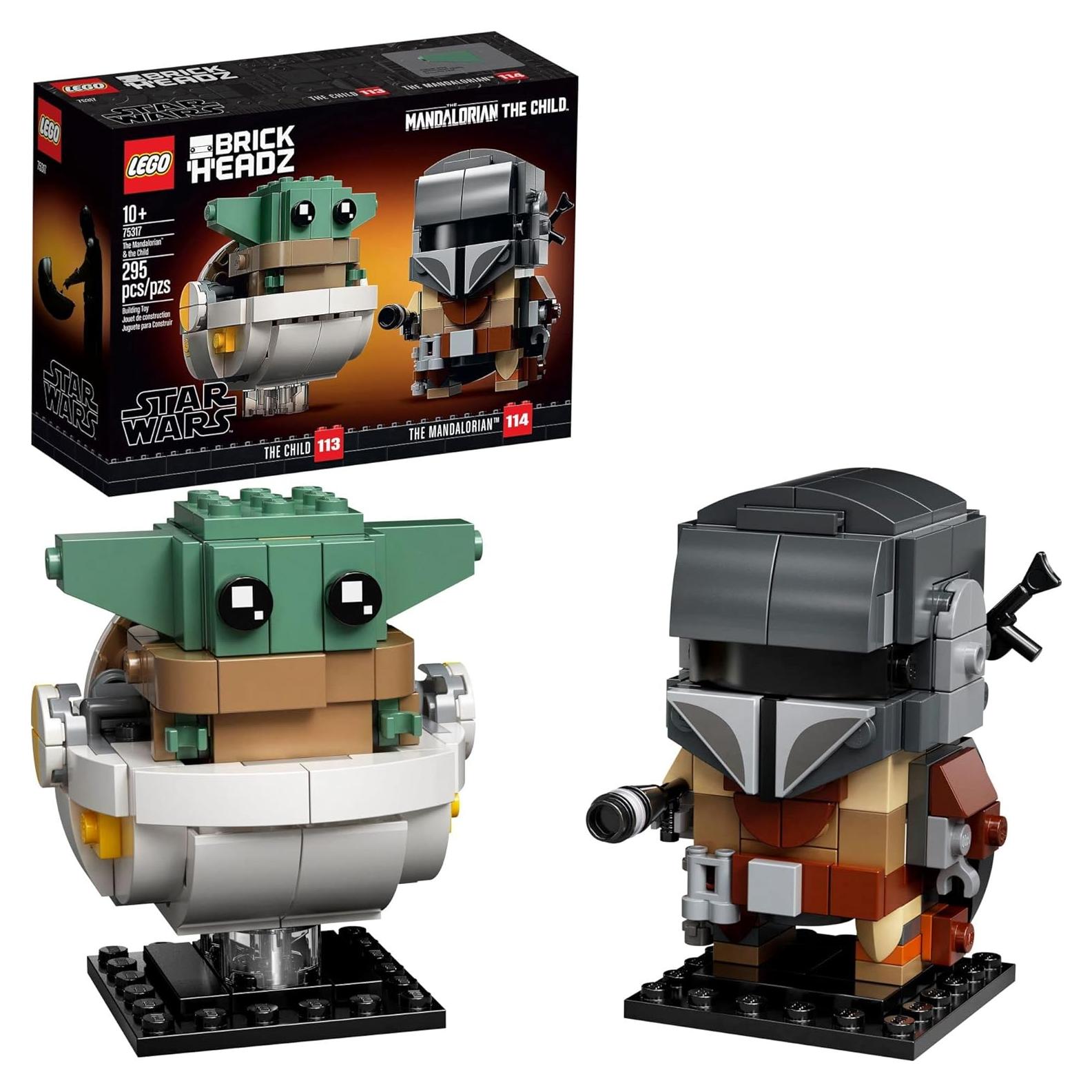 LEGO BrickHeadz Star Wars Mandaloriano y Baby Yoda 75317