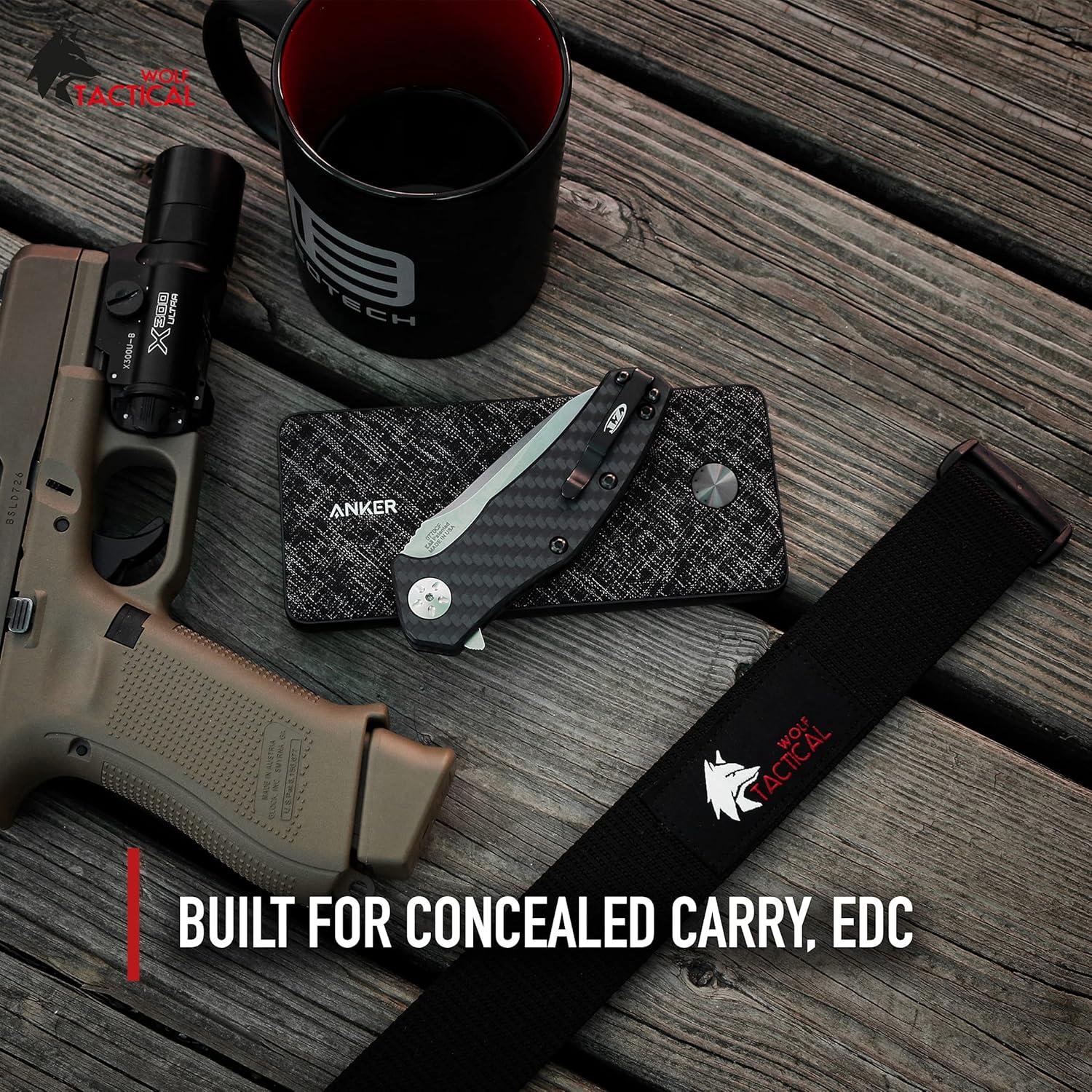 Cinturón EDC Wolf Tactical 2 Capas 3.81 cm Verde Oliva