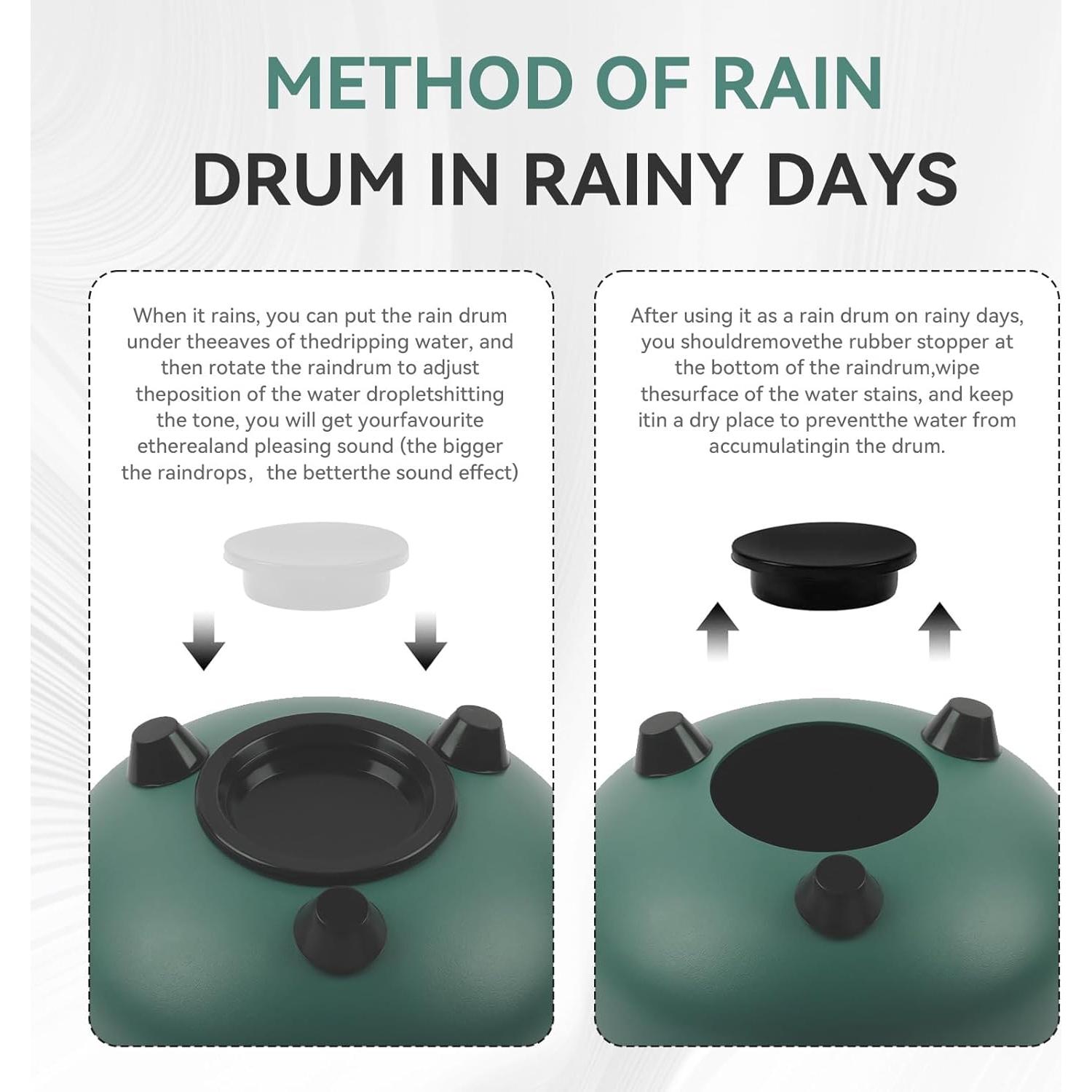 Tambor de Lengua de Acero Weipoken 6" Verde Oscuro con Accesorios