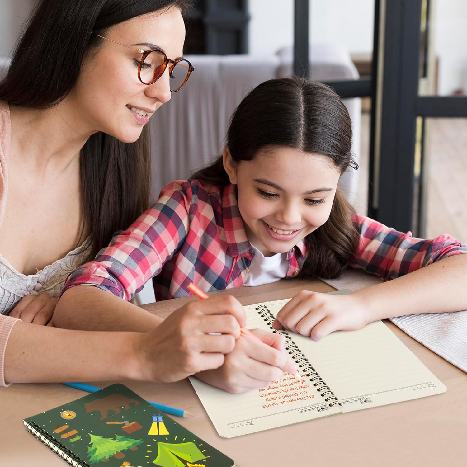 Paquete de 2 Cuadernos Espirales A5 Xqumoi Camping