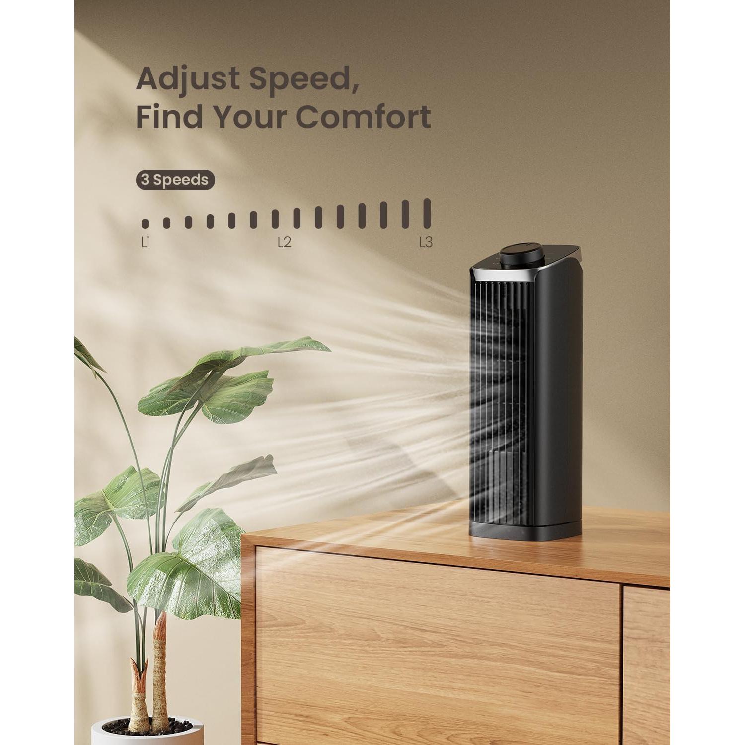 Ventilador de Torre PNTCK FTS018 33 cm Oscilante Silencioso