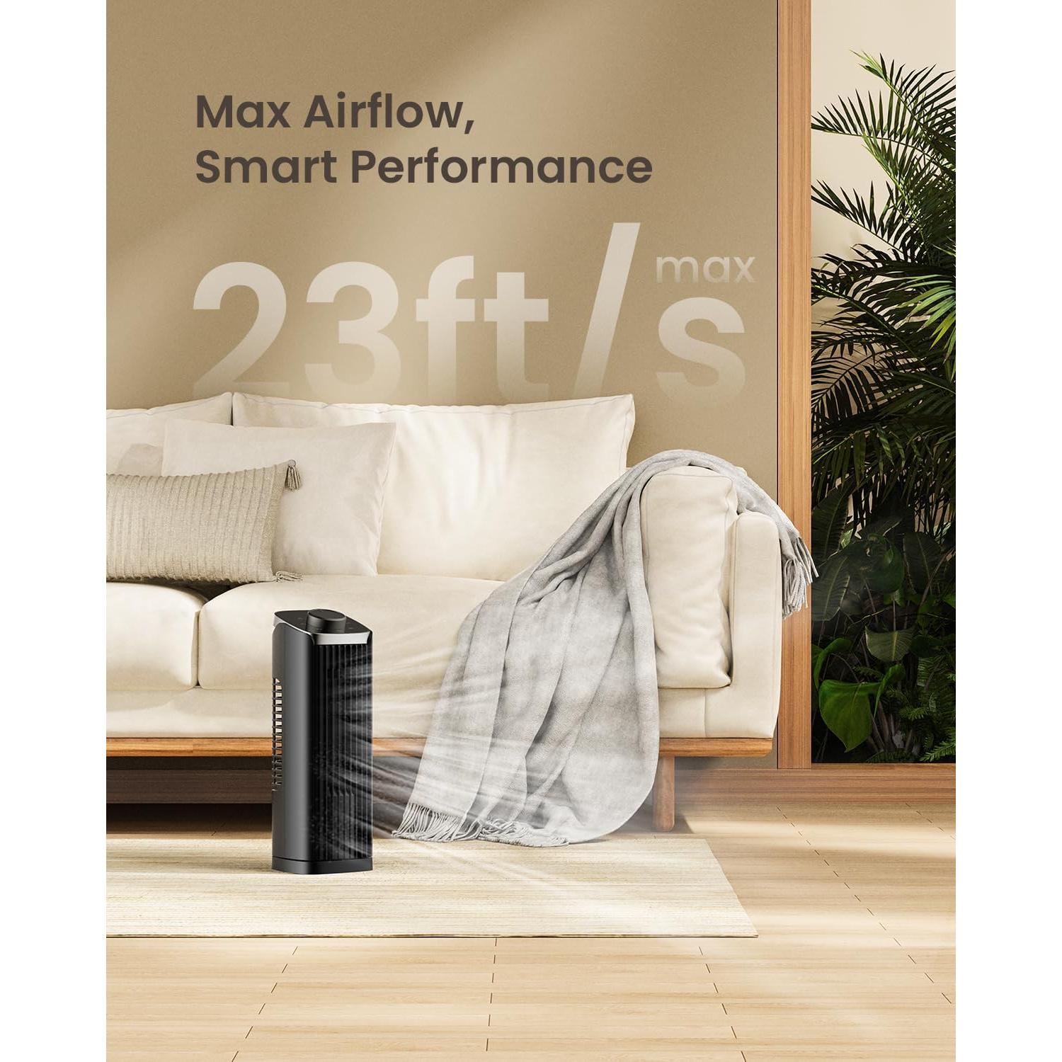 Ventilador de Torre PNTCK FTS018 33 cm Oscilante Silencioso