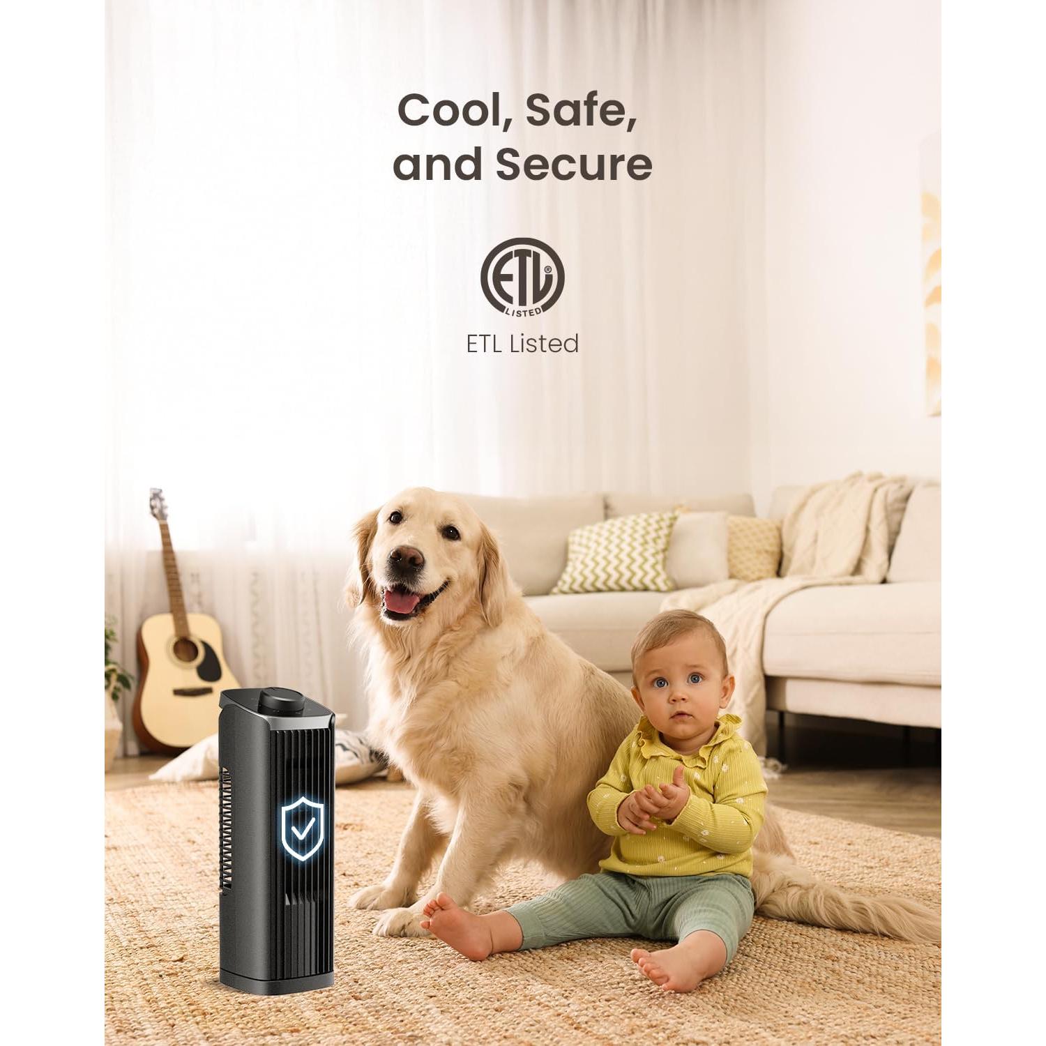 Ventilador de Torre PNTCK FTS018 33 cm Oscilante Silencioso