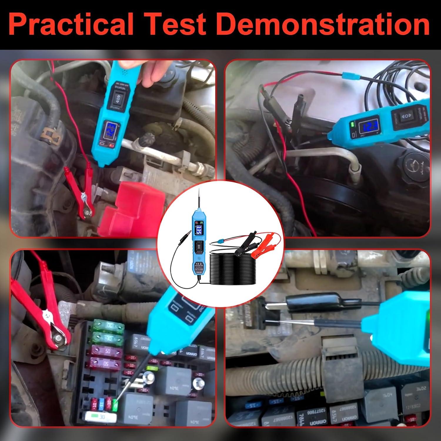 Probador de Circuito Automotriz Aottykro 6-24V Multifuncional