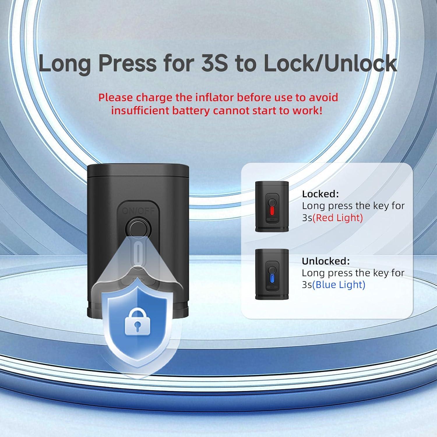 Mini Bomba de Aire Eléctrica AIRSPIRIT 1200mAh Portátil