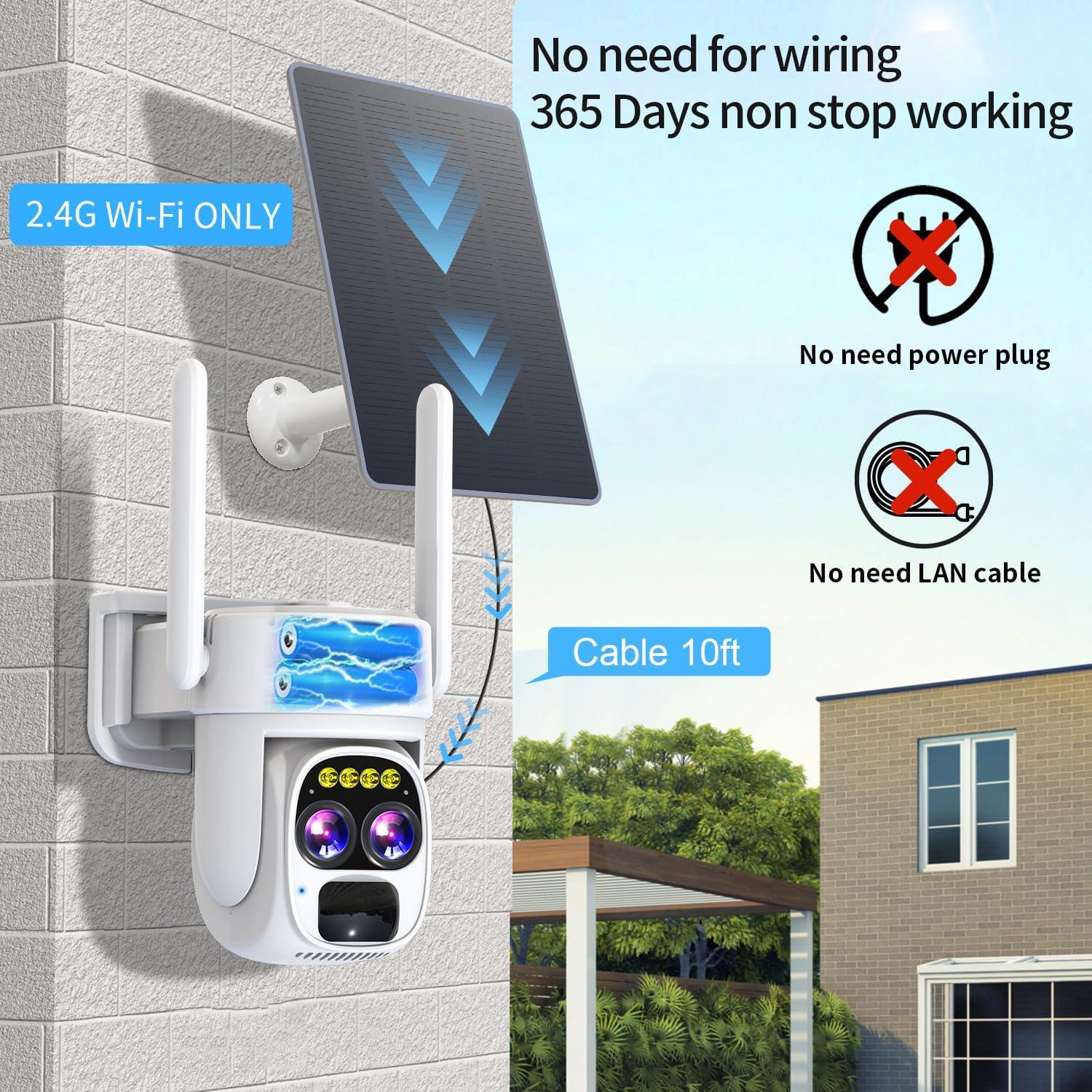 Cámara de Seguridad Inalámbrica LETSCEE HMC1 Solar 2K HD