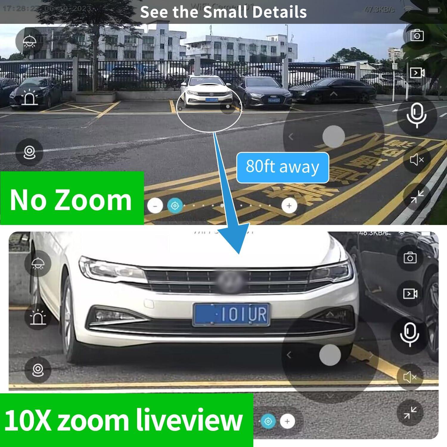 Cámara de Seguridad Inalámbrica LETSCEE HMC1 Solar 2K HD