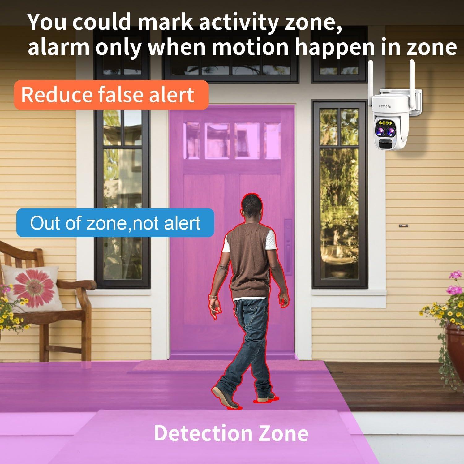 Cámara de Seguridad Inalámbrica LETSCEE HMC1 Solar 2K HD