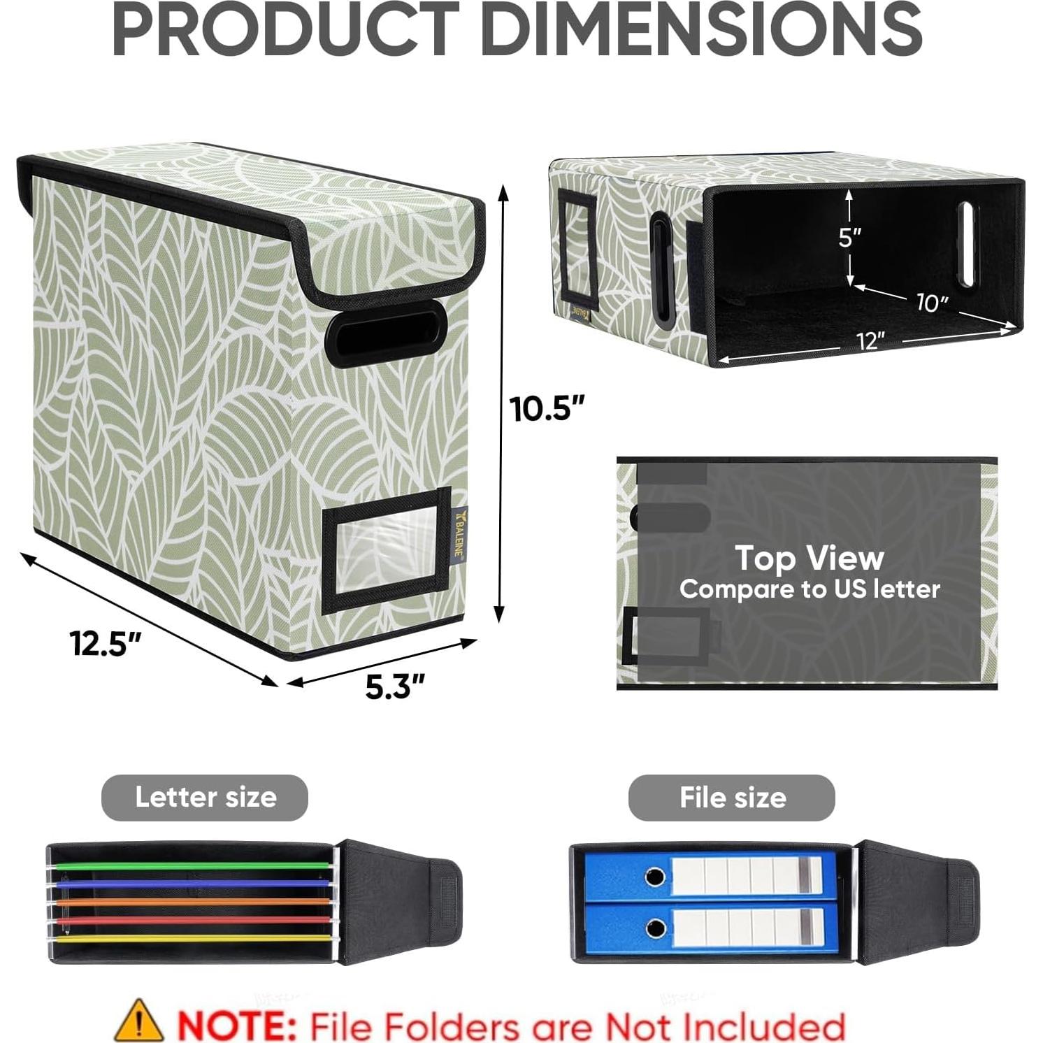 Caja Organizadora de Archivos BALEINE Pequeña con Tapa