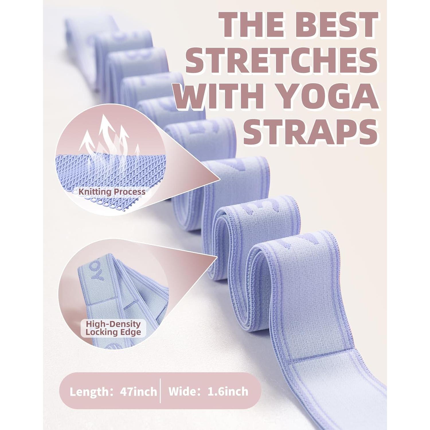 Correa de Yoga YOTTOY con 10 Bucles y Bandas de Resistencia