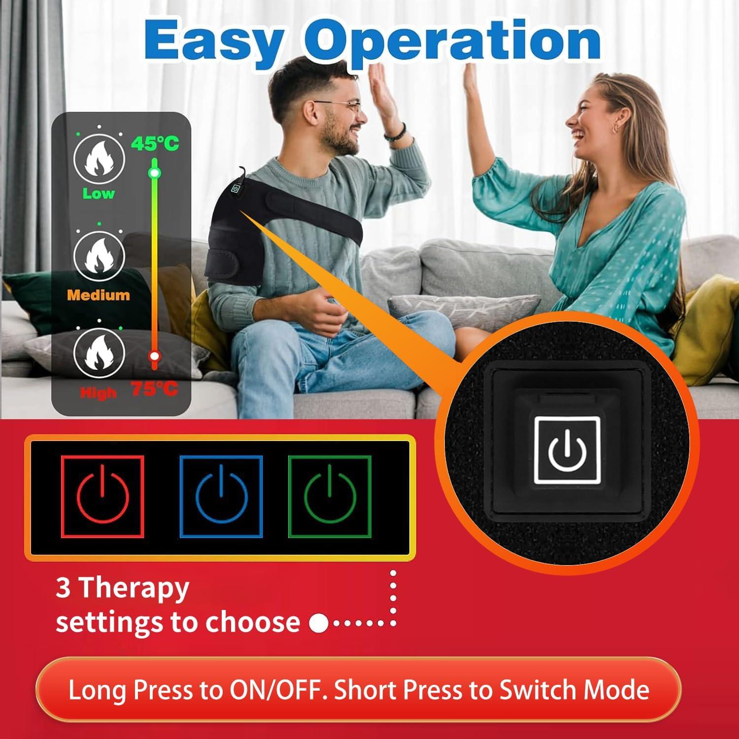 Red Light Therapy Knee Wrap Infrared Knee Therapy Devices - Multi-purpose Red Light Therapy Knee Brace for Pain Relief, Infrared Light Therapy for Knee Relax Recovery