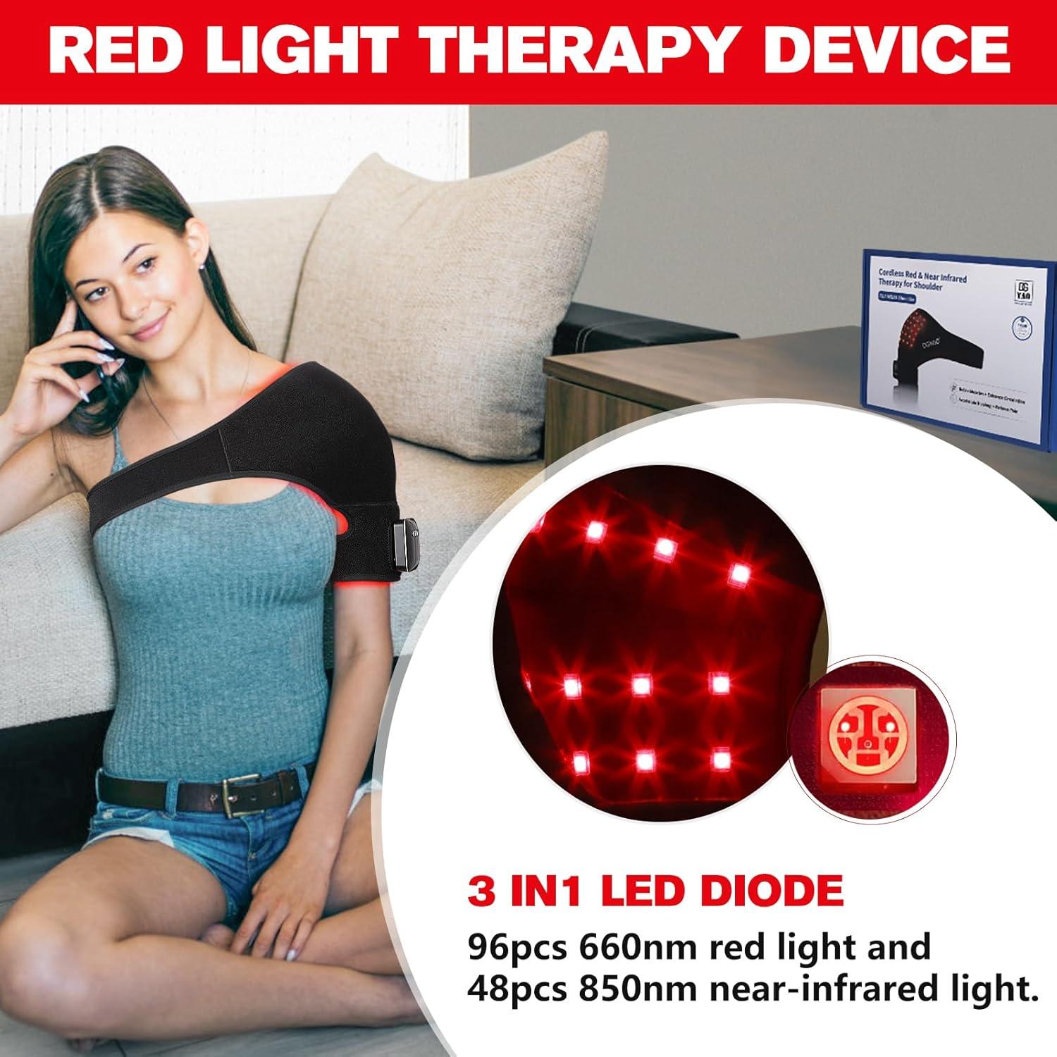 Terapia de Luz Roja Inalámbrica HAIYUE para Hombro y Codo