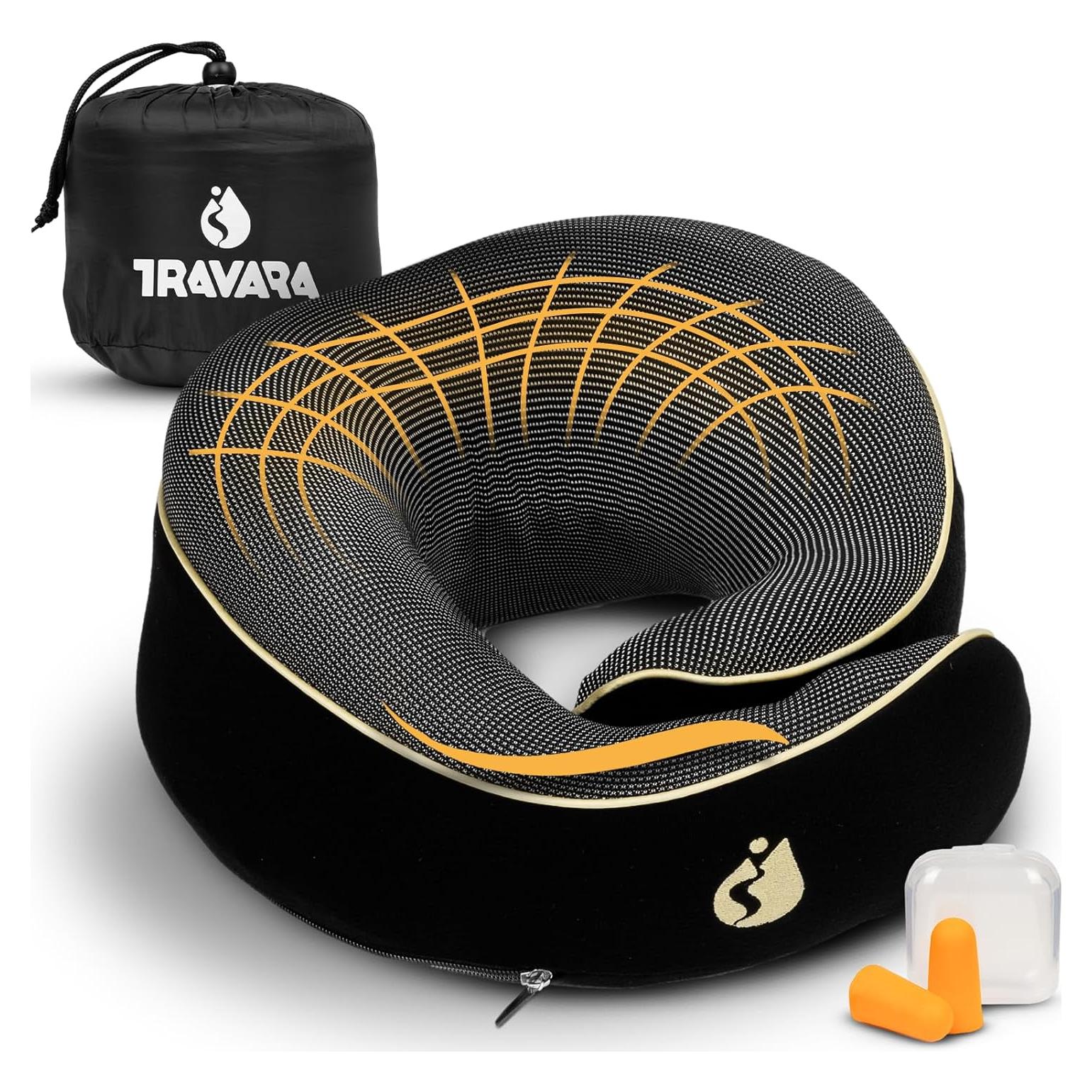 Travel Pillow - Airplane Pillow - Neck Pillow Airplane - Travel Neck Pillow for Airplanes - Airplane Pillow with 360° Memory Foam Neck Support - Travel Pillows for Sleeping