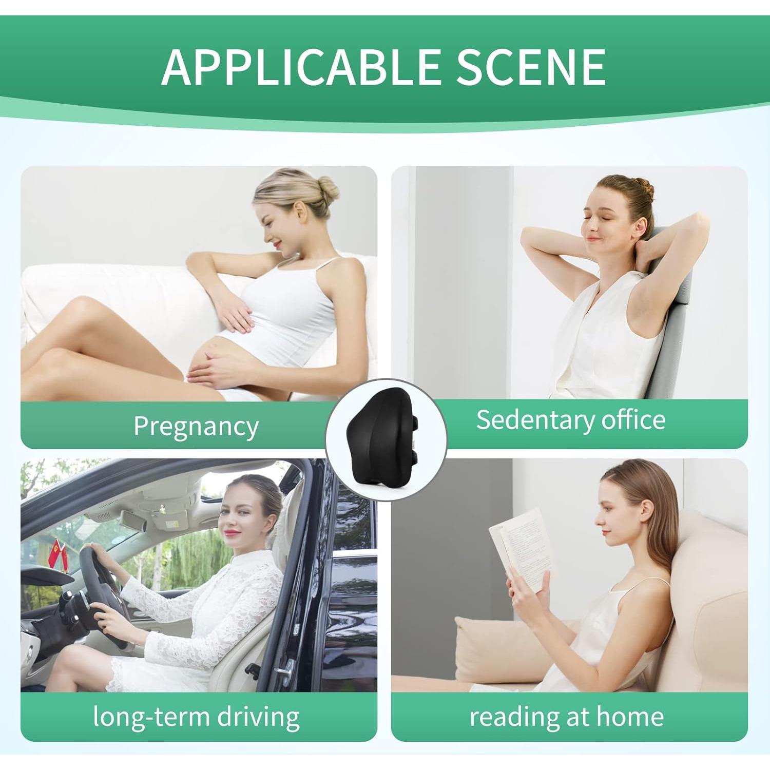 Almohada de Soporte Lumbar Ergonómica Seeknow - Espuma Viscoelástica