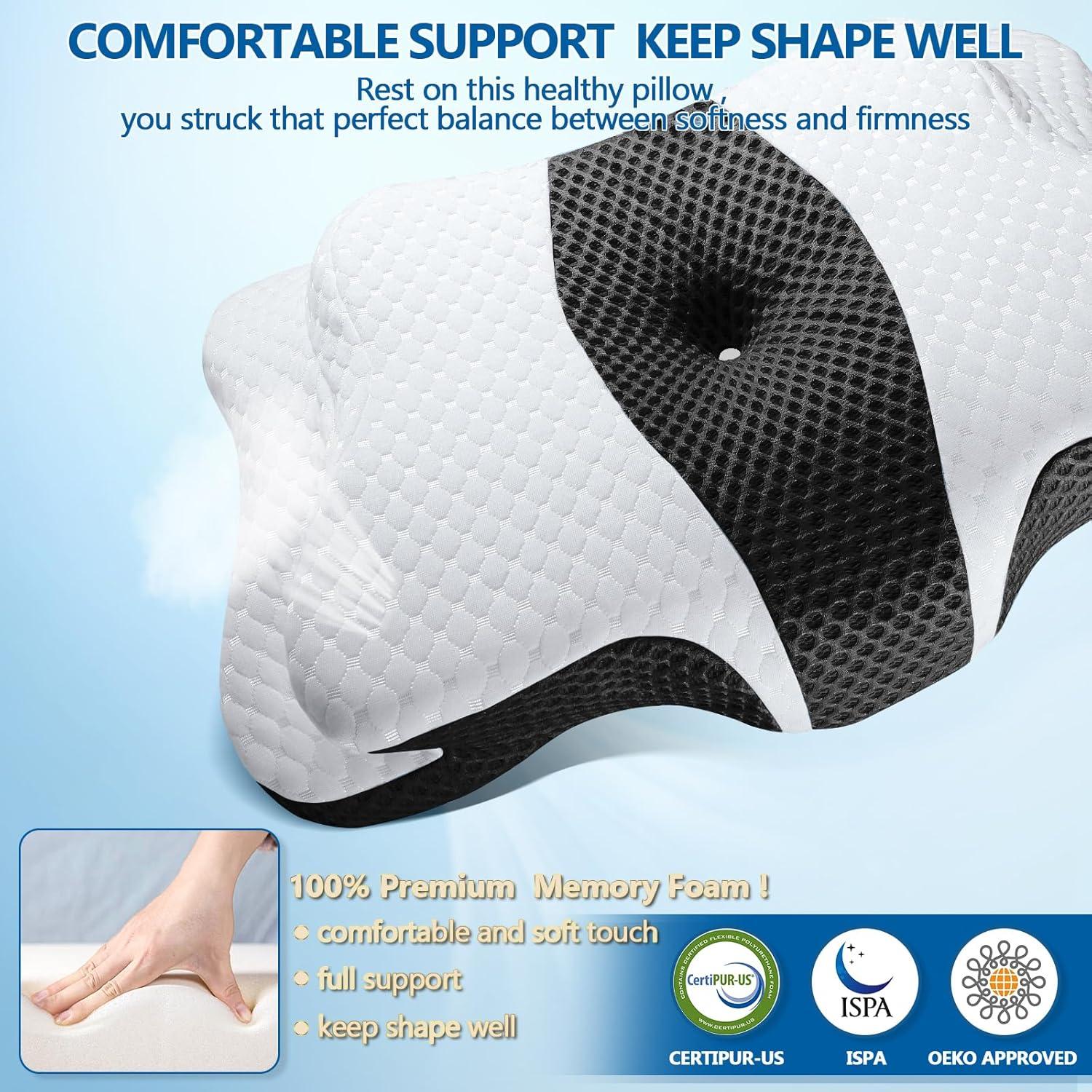 Almohada Cervical Ergonómica CHxxy de Espuma Viscoelástica