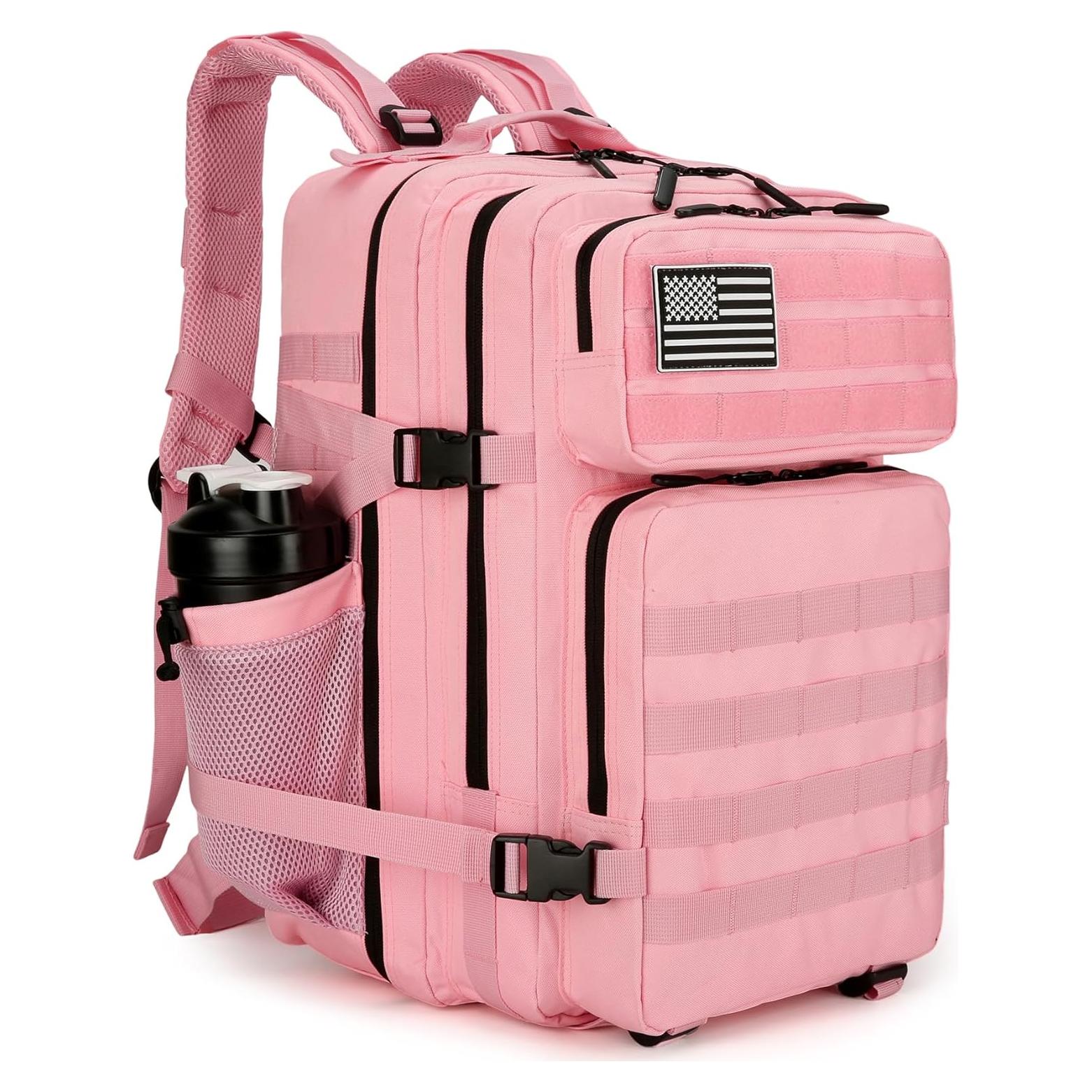 Mochila Táctica Perfekt Love 45L Rosa Resistente al Agua