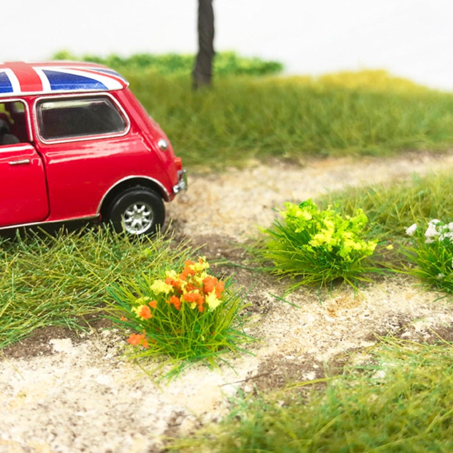 Woohome Hierba Artificial 32 PCS Flores Rojas para Diorama