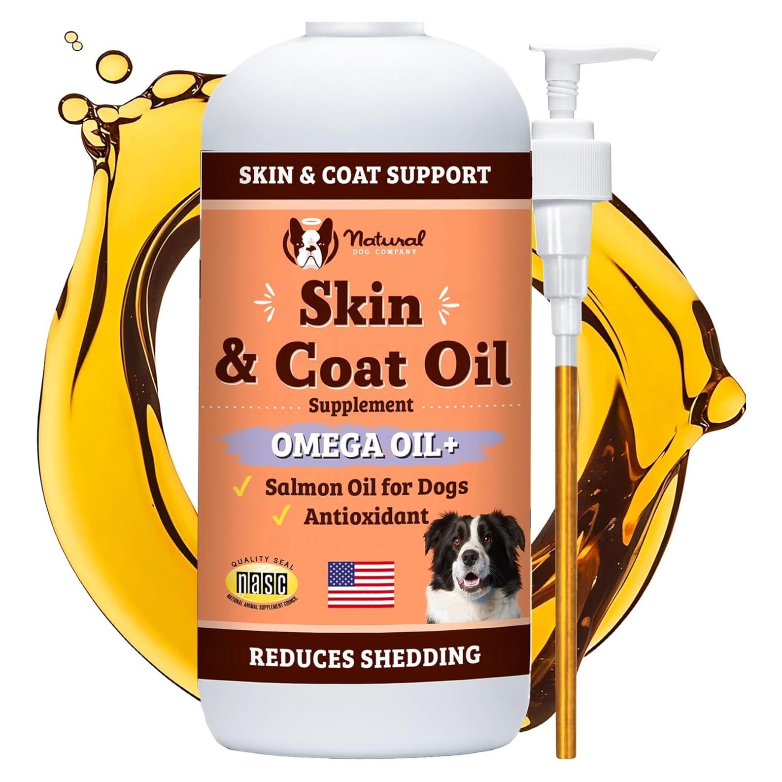 Aceite de Pescado Natural Dog Company 473 ml para Piel y Pelaje