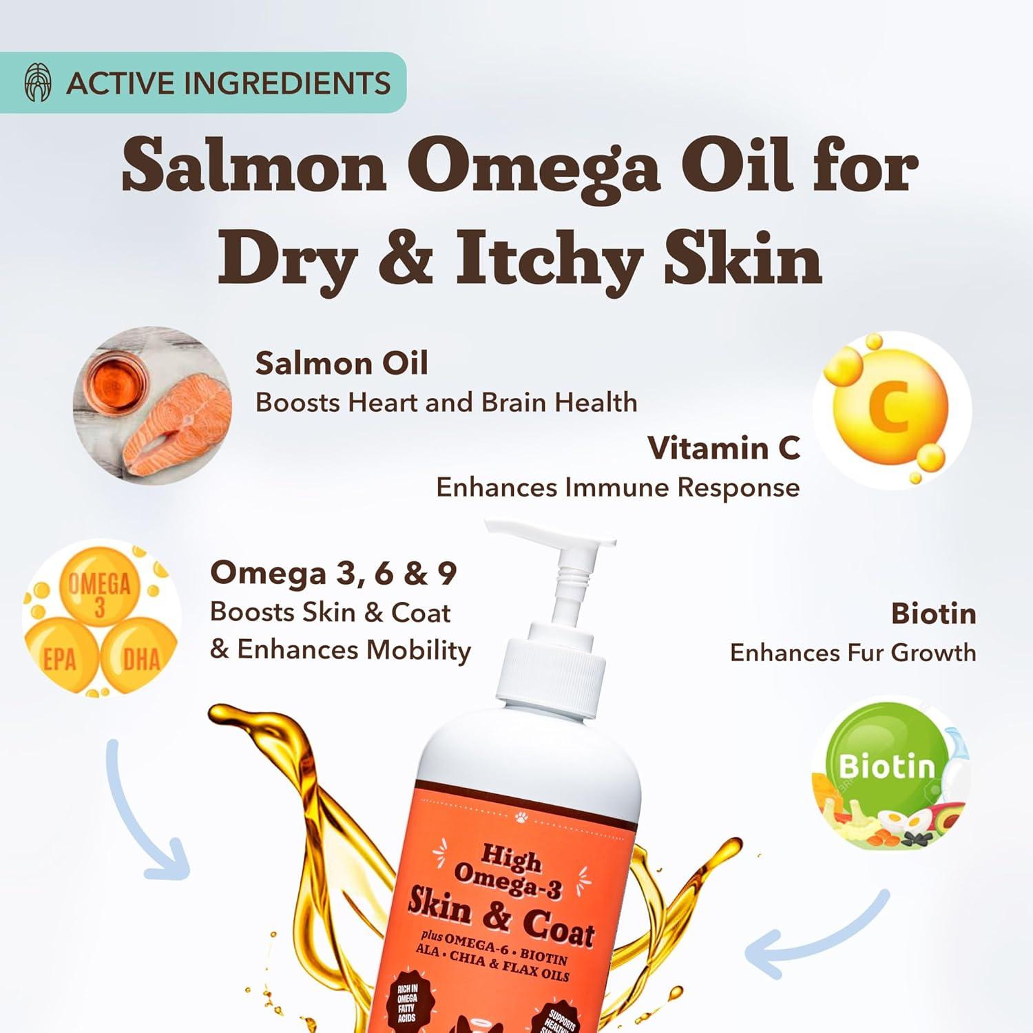 Aceite de Pescado Natural Dog Company 473 ml para Piel y Pelaje