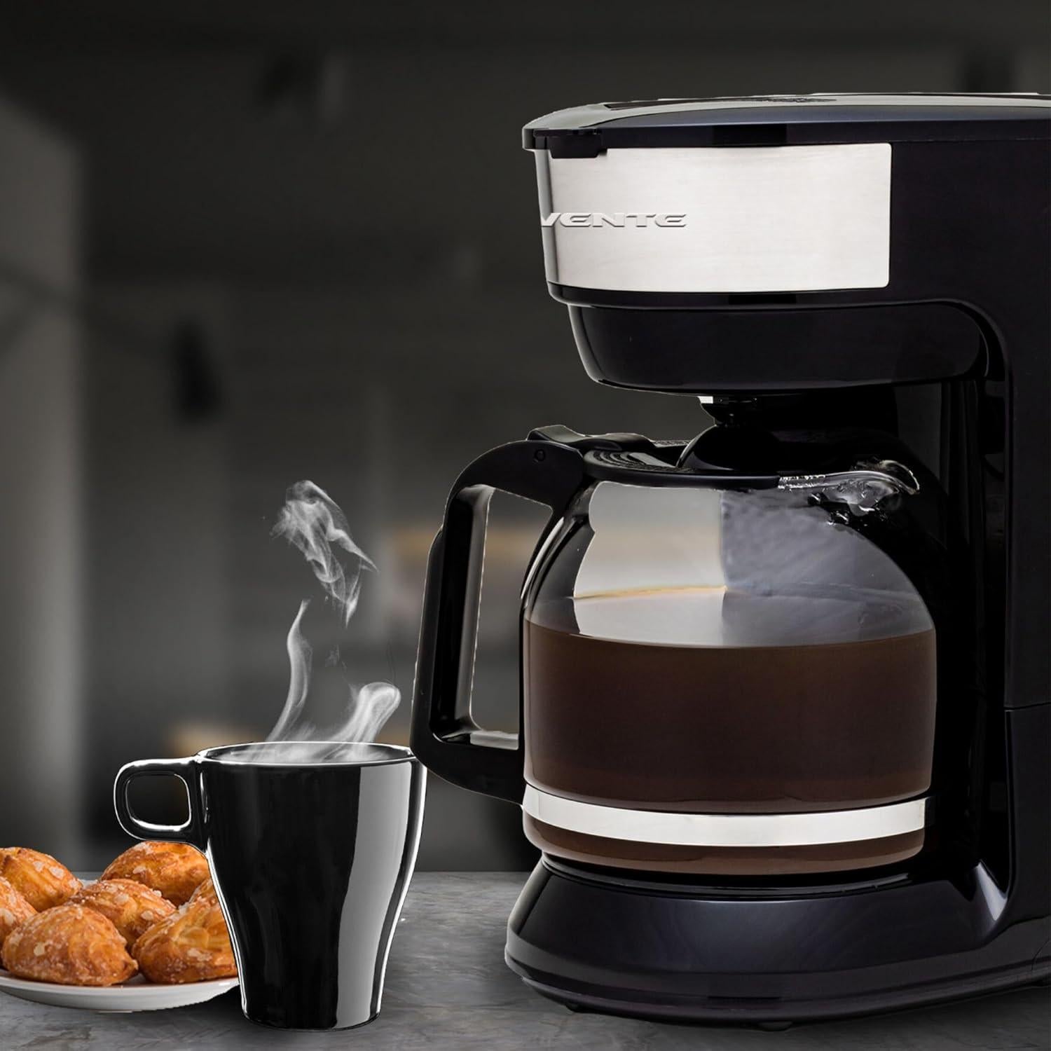 Cafetera de Goteo OVENTE 12 Tazas CM412B Negra