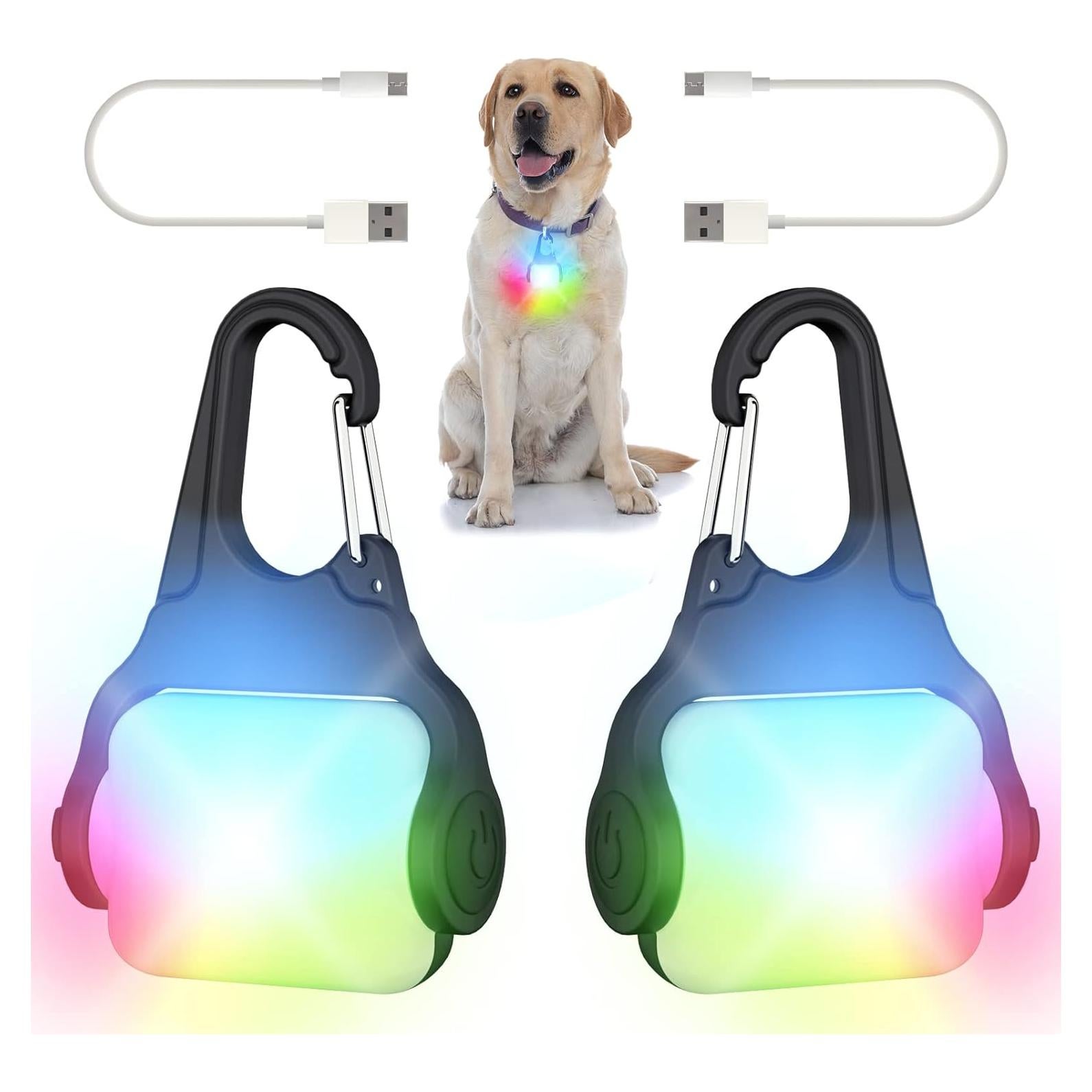 Luces LED para Collar de Perros BLBS - Recargables y Resistentes