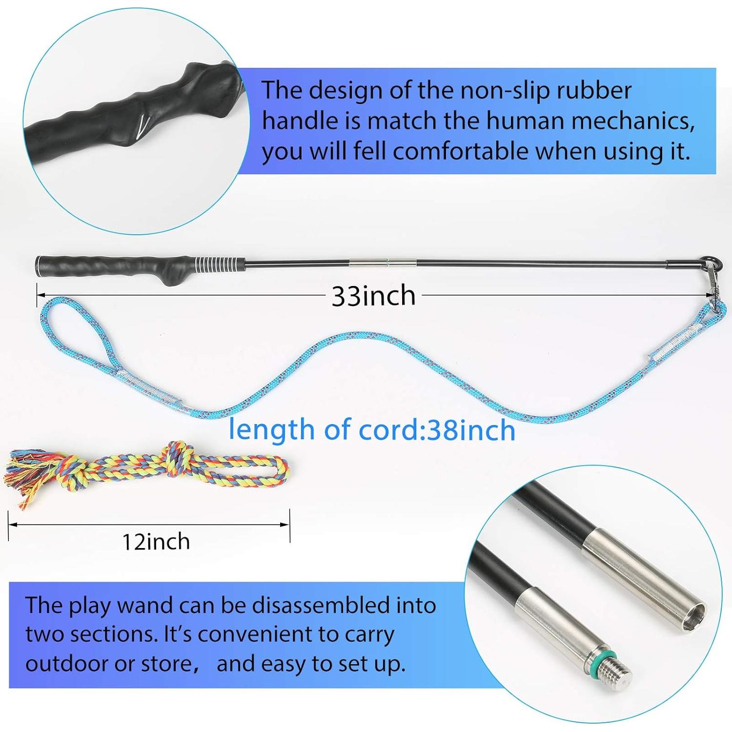 Palo de Coqueteo para Perros DIBBATU 83.82 cm Azul