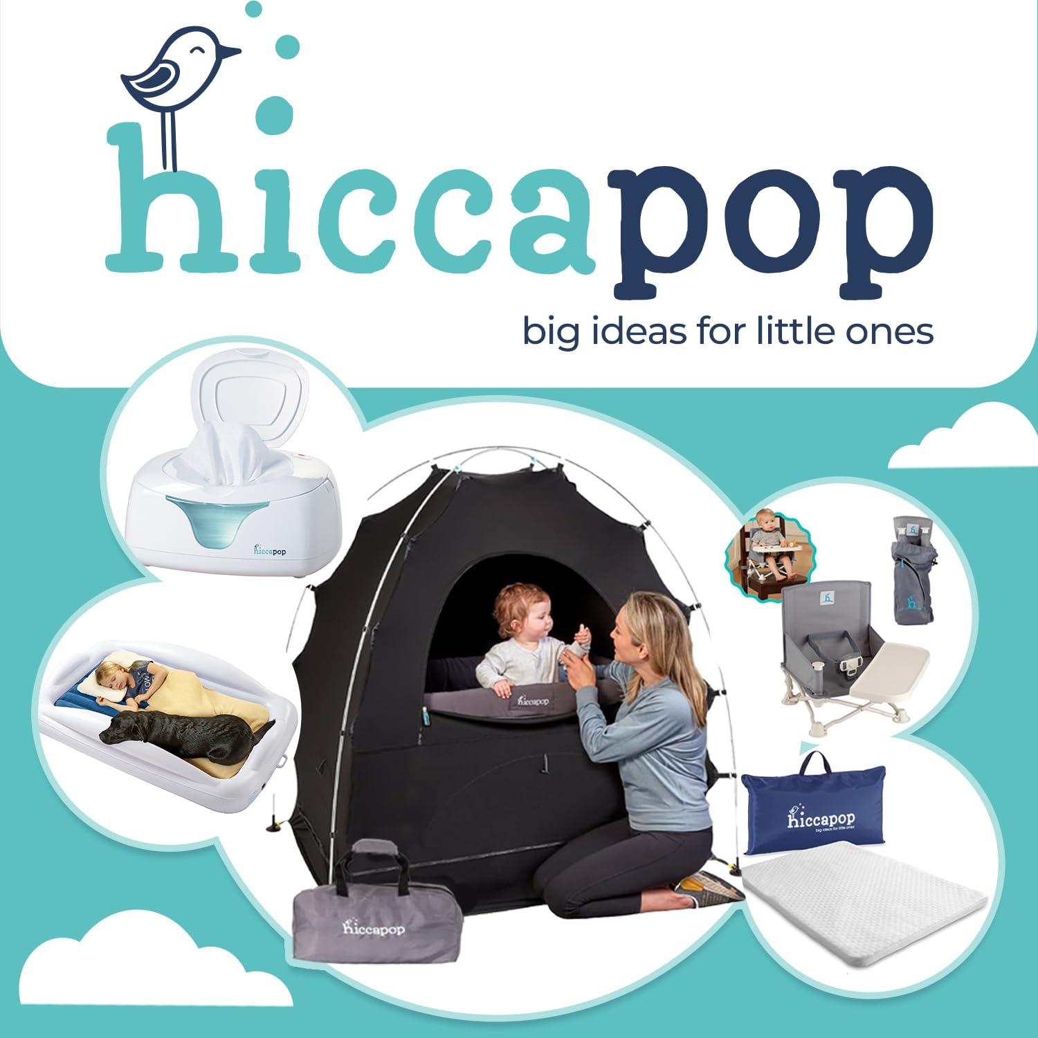 Carpa Blackout hiccapop para Pack and Play - Negro