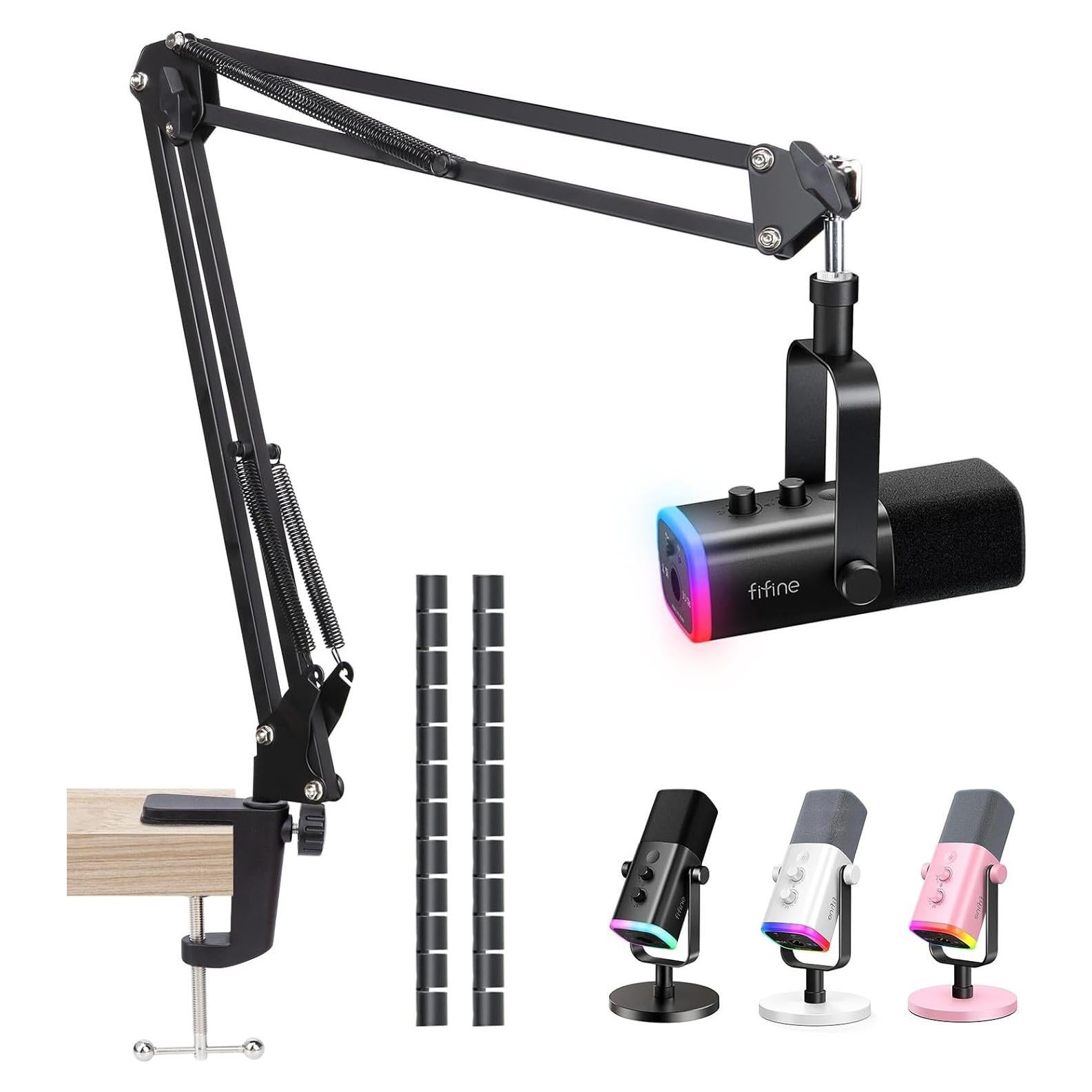 Brazo de Micrófono Fifine AM8 - Soporte de Metal Ajustable