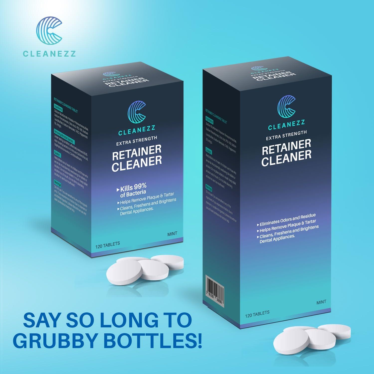 Tabletas Limpiadoras Cleanezz para Dentaduras y Retenedores