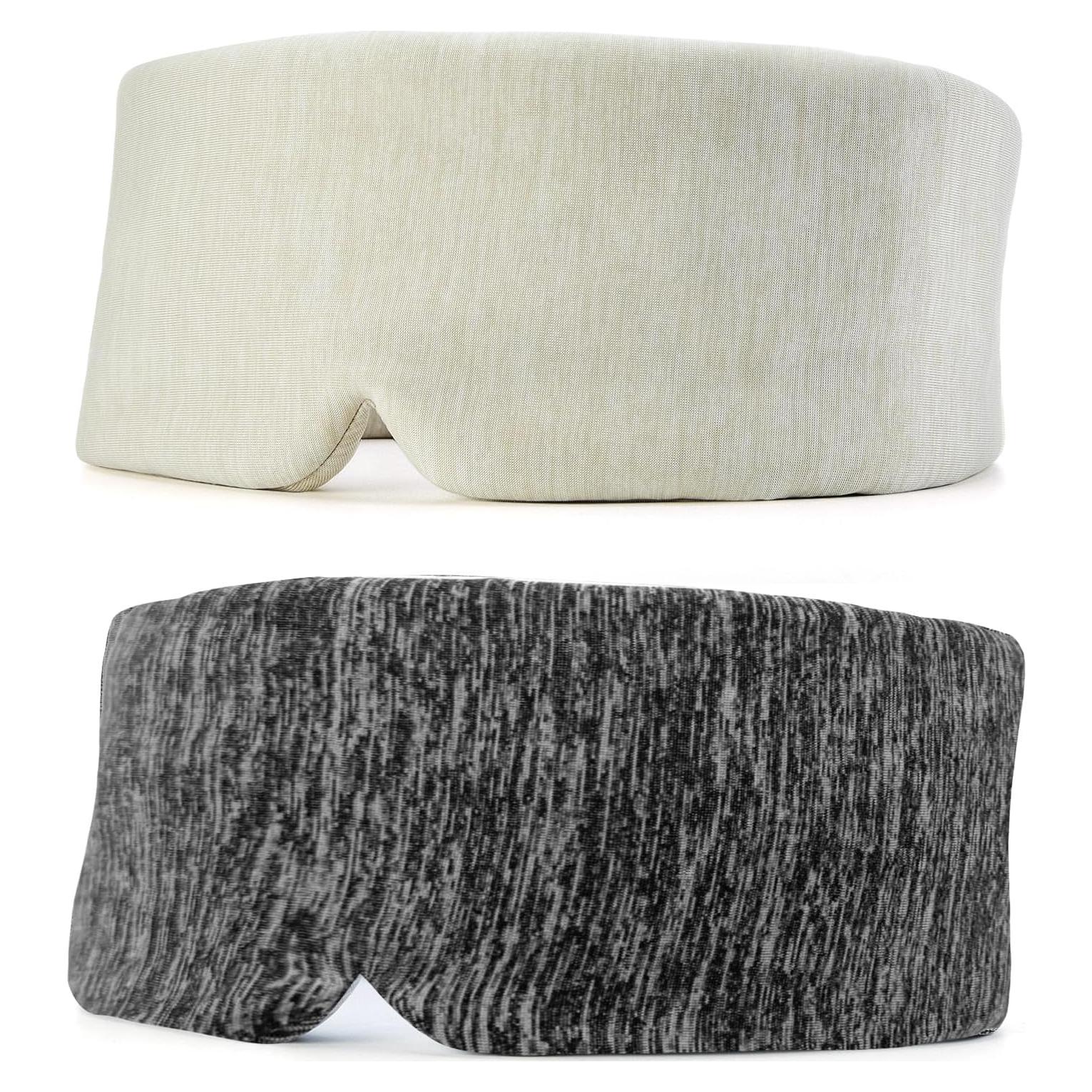 Paquete de 2 Máscaras para Dormir PERBACT Tela Refrigerante