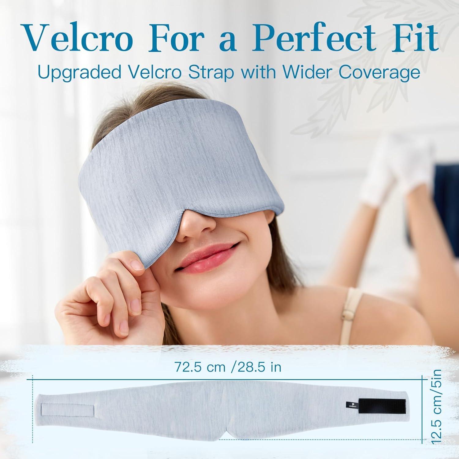 Paquete de 2 Máscaras para Dormir PERBACT Tela Refrigerante